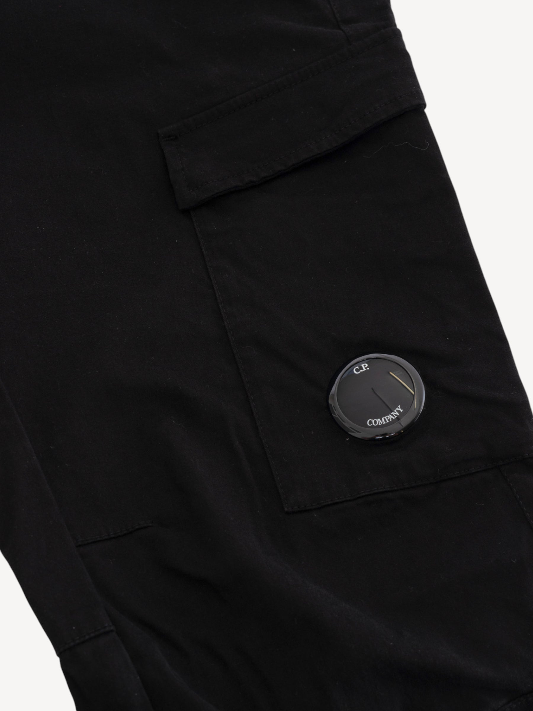 Stretch Satijn Cargo Pants - Zwart