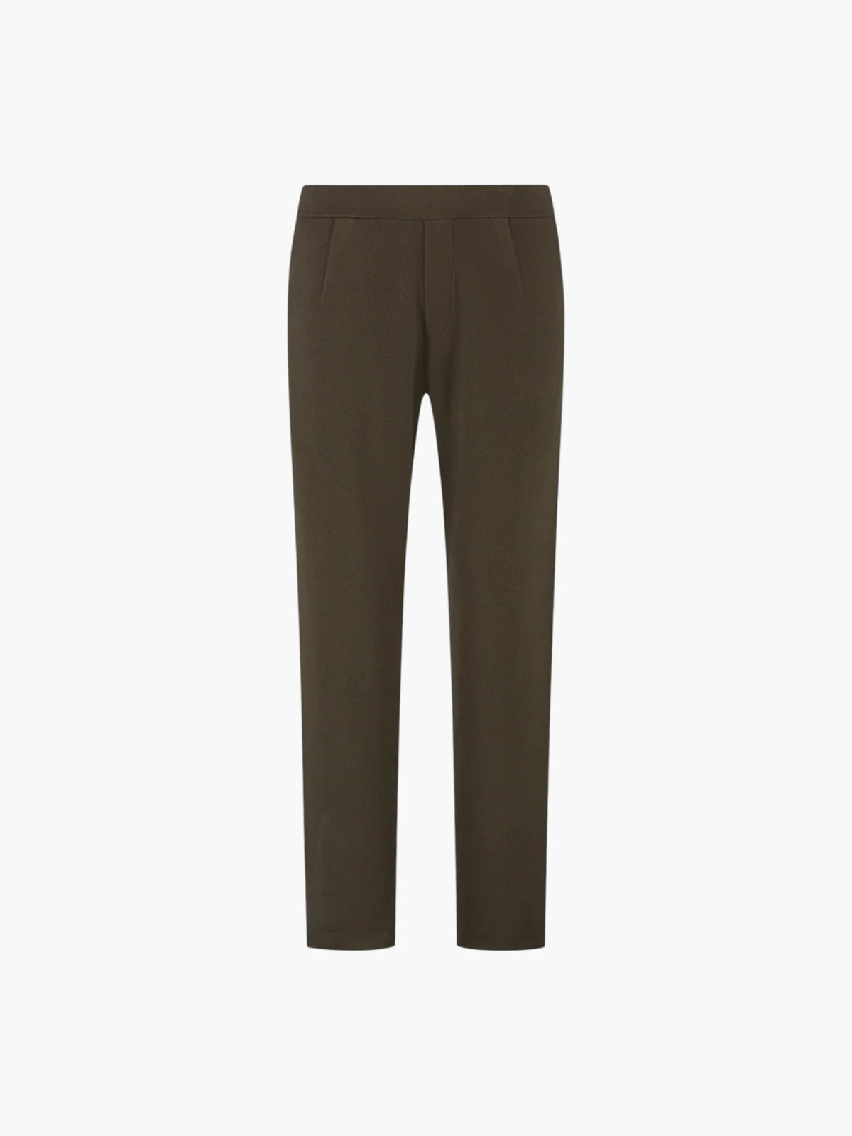 Wahts Caiden Cotton Merino Knitted Loungebroek - Donkergroen