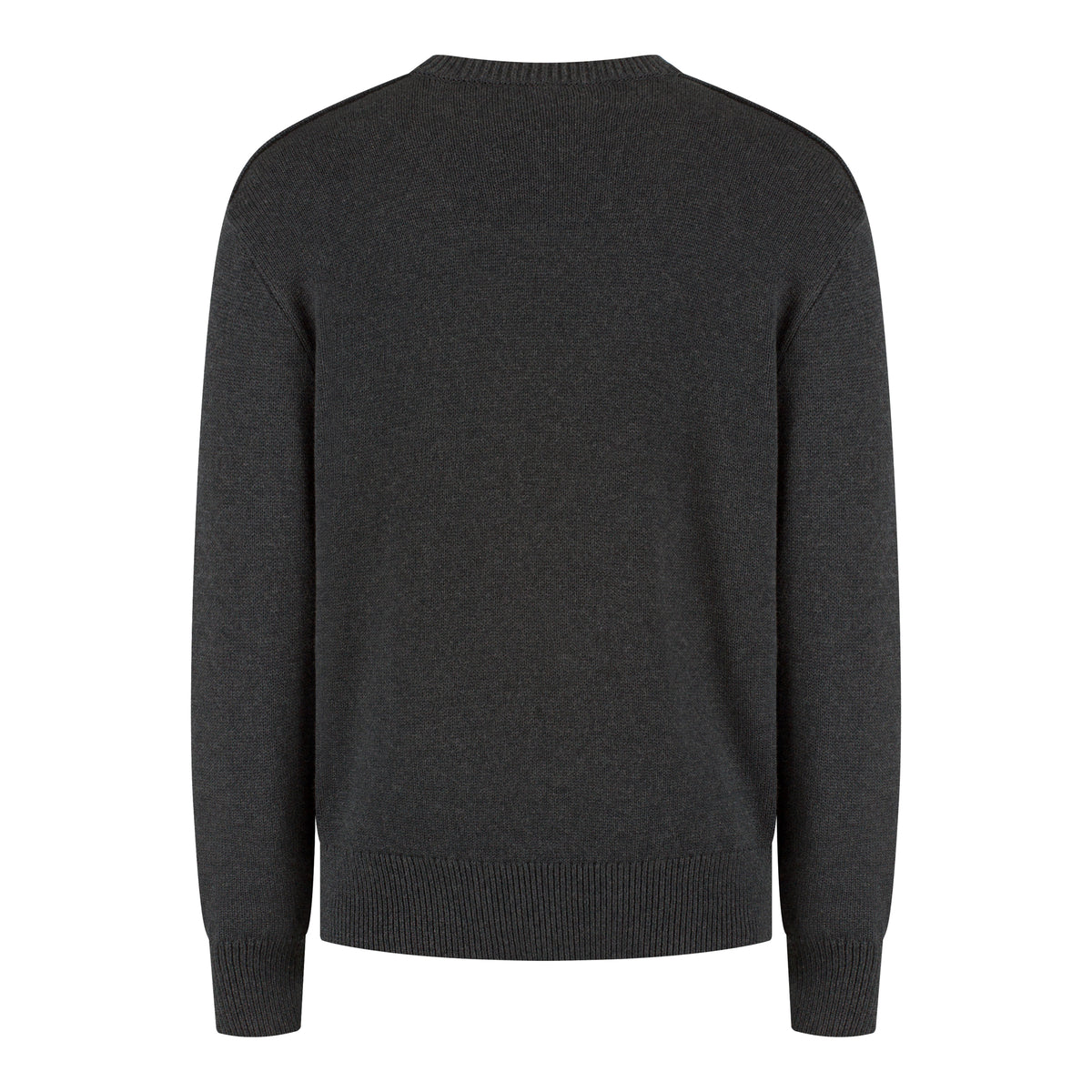 Wahts Burns Cotton Merino Heavy Knit Pullover - Antraciet