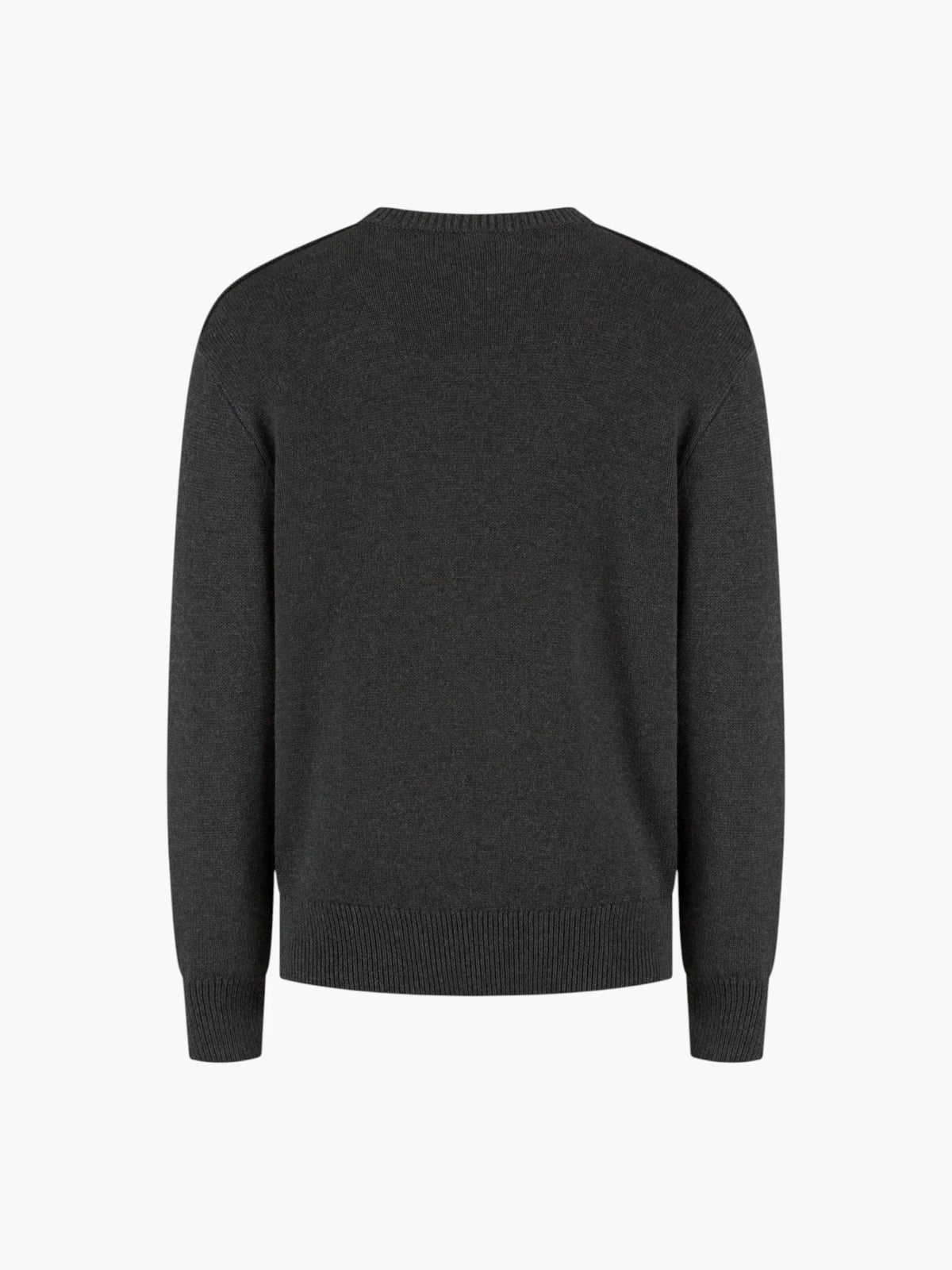 Wahts Burns Cotton Merino Heavy Knit Pullover - Antraciet
