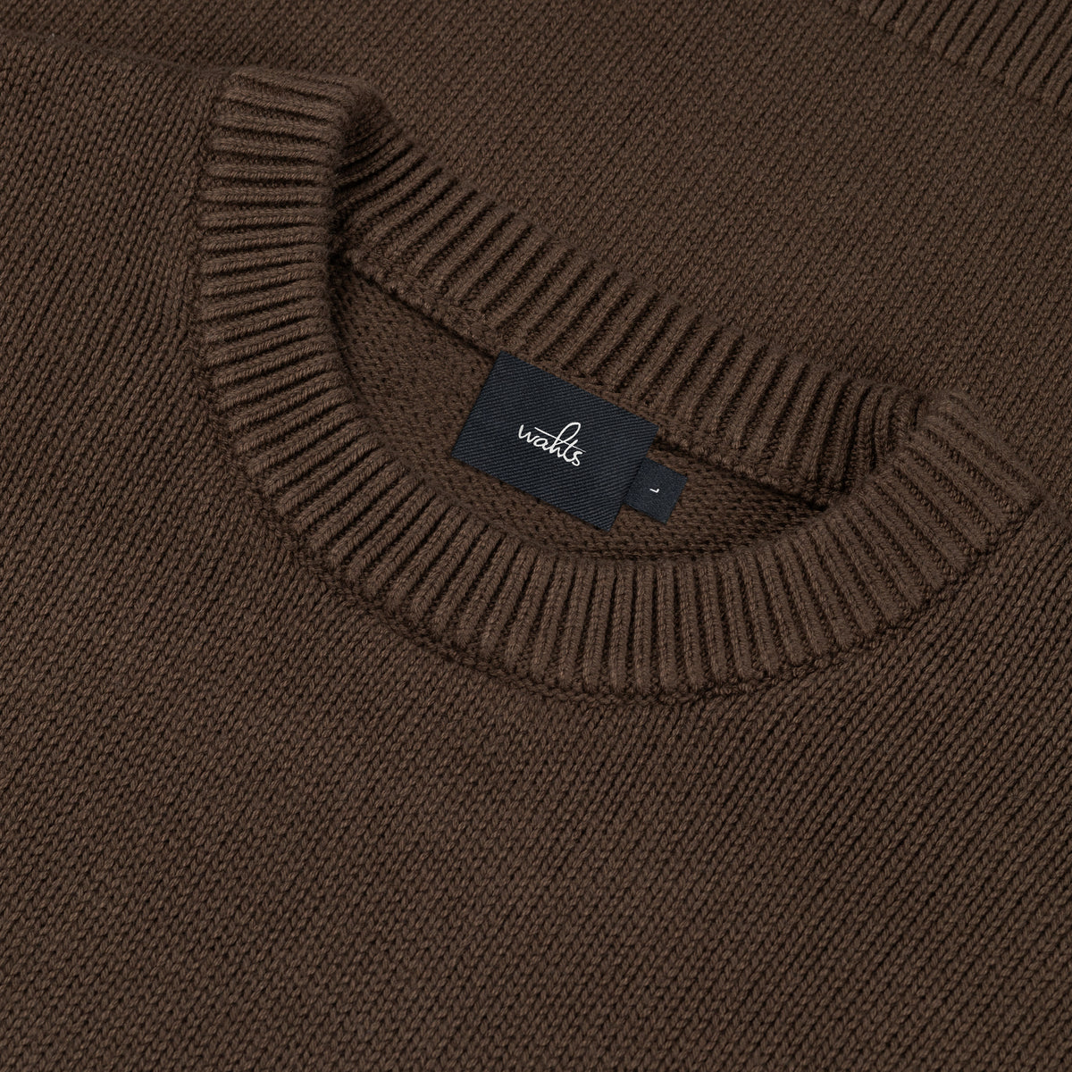 Wahts Burns Cotton Merino Heavy Knit Pullover - Donkergroen