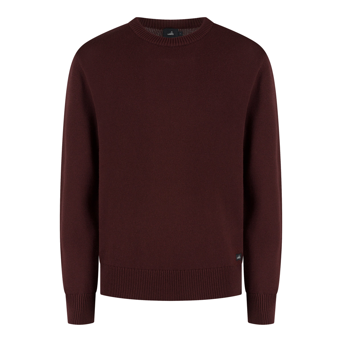 Wahts Burns Cotton Merino Heavy Knit Pullover - Bordeauxrood