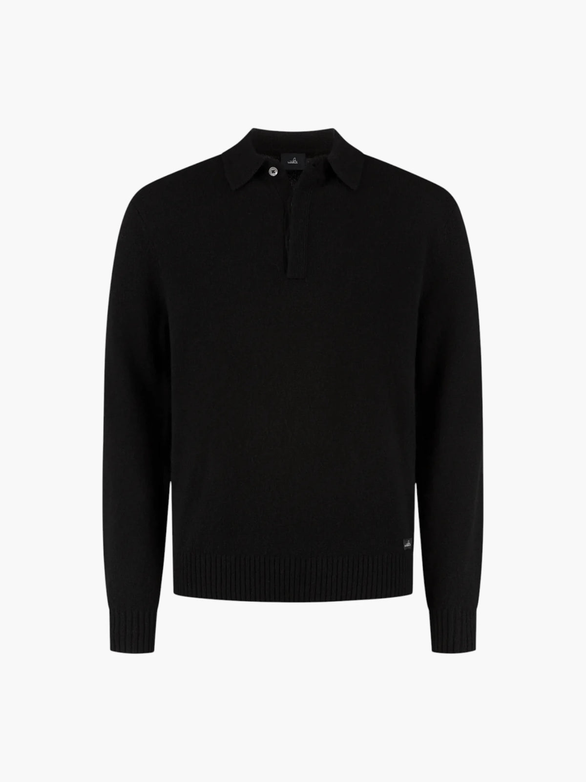 Royal Cashmere Polo Shirt - Pure Black