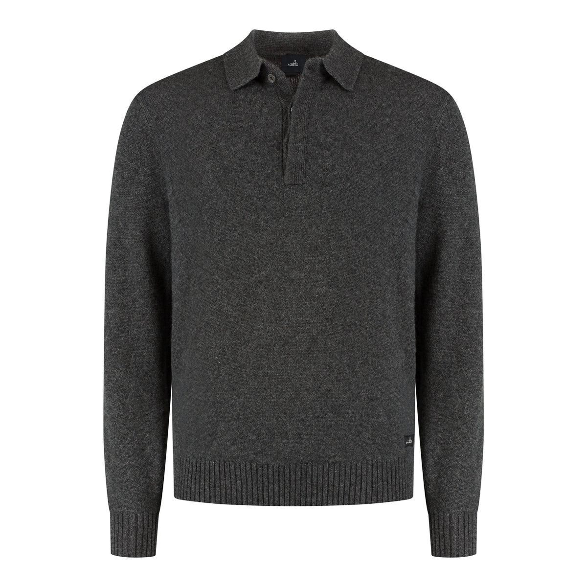 Royal Cashmere Polo Shirt - Anthracite Melange