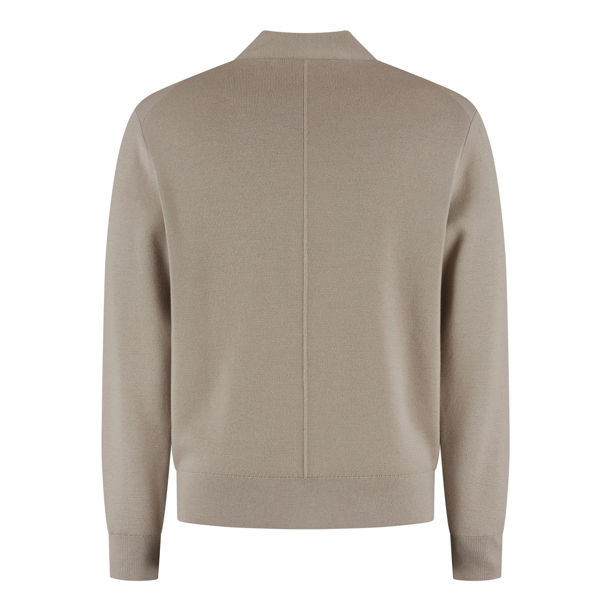 Extrafine Merino Buttoned Cardigan - Light Taupe