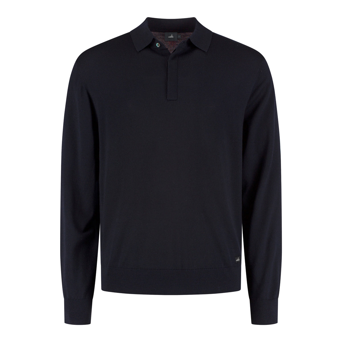 Extrafine Merino Polo Shirt - Night Blue