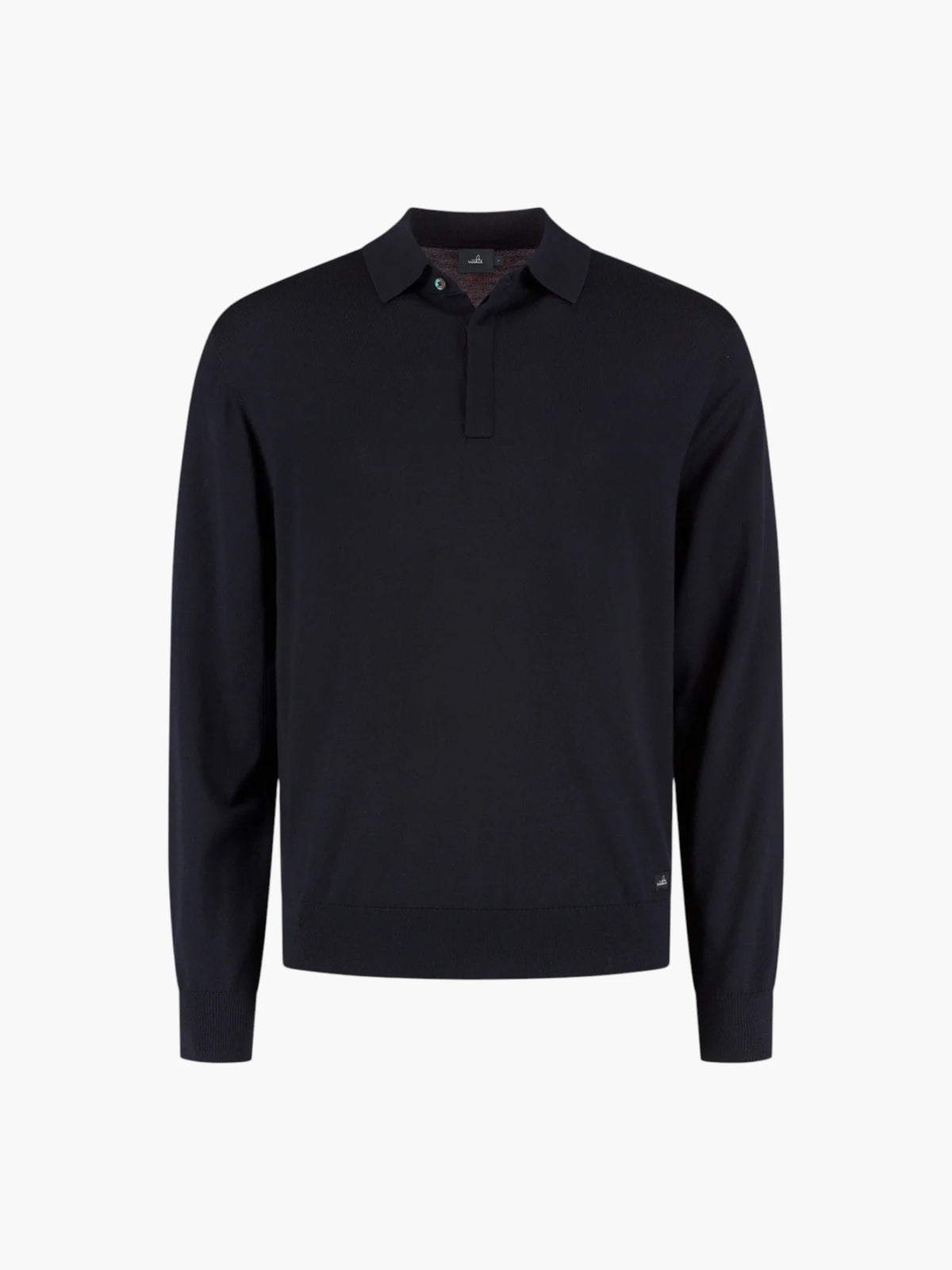 Extrafine Merino Polo Shirt - Night Blue