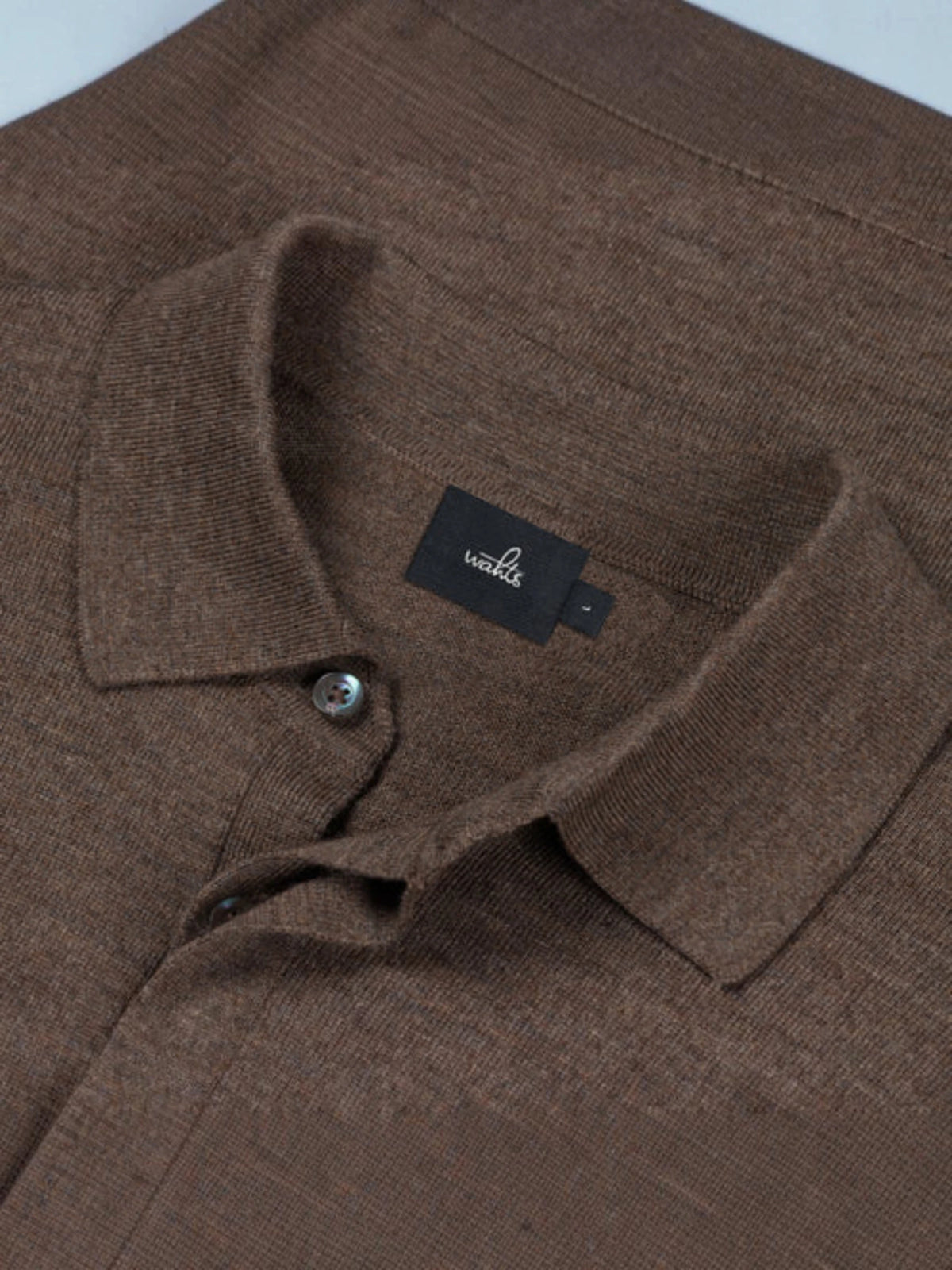 Extrafine Merino Polo Shirt - Taupe Melange