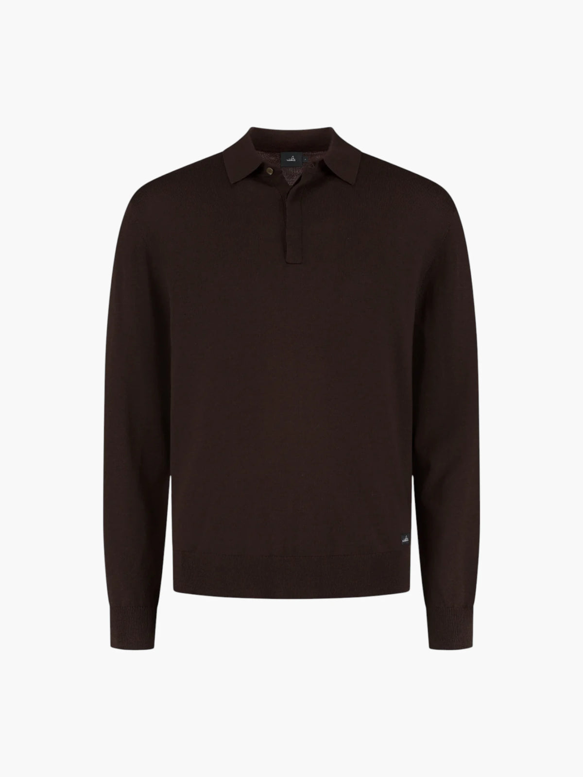 Extrafine Merino Polo Shirt - Burgundy Melange