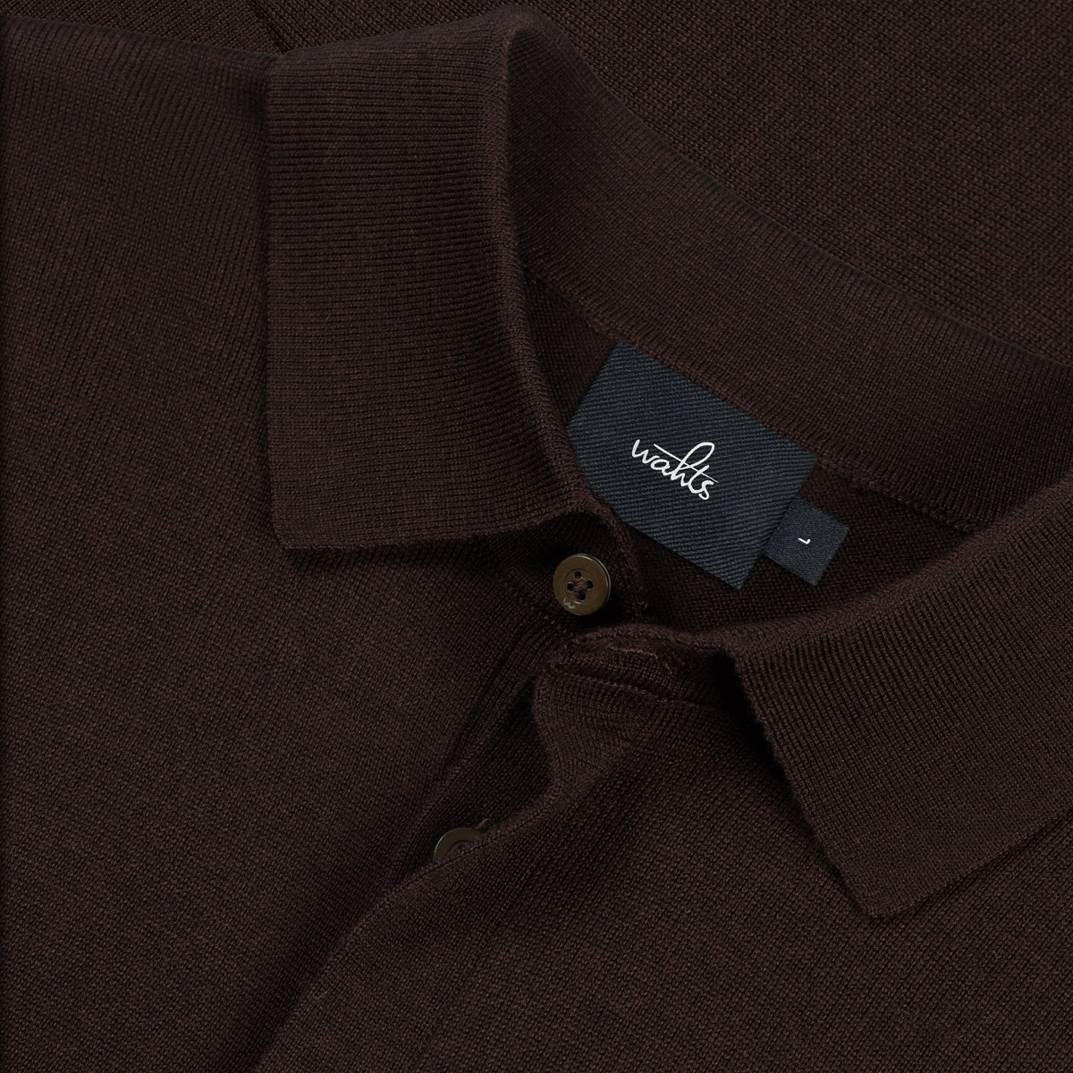 Extrafine Merino Polo Shirt - Burgundy Melange