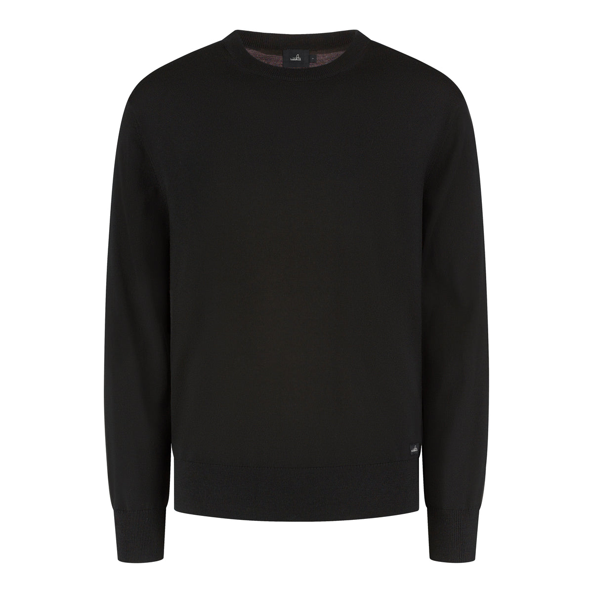 Extrafine Merino Crewneck Pullover - Pure Black