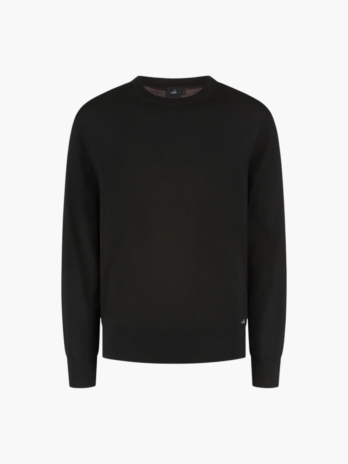 Extrafine Merino Crewneck Pullover - Pure Black