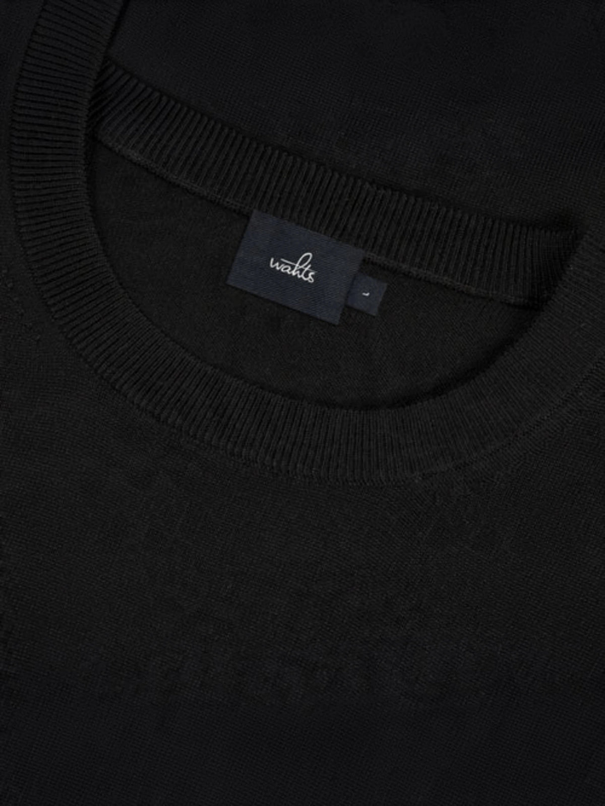 Extrafine Merino Crewneck Pullover - Pure Black