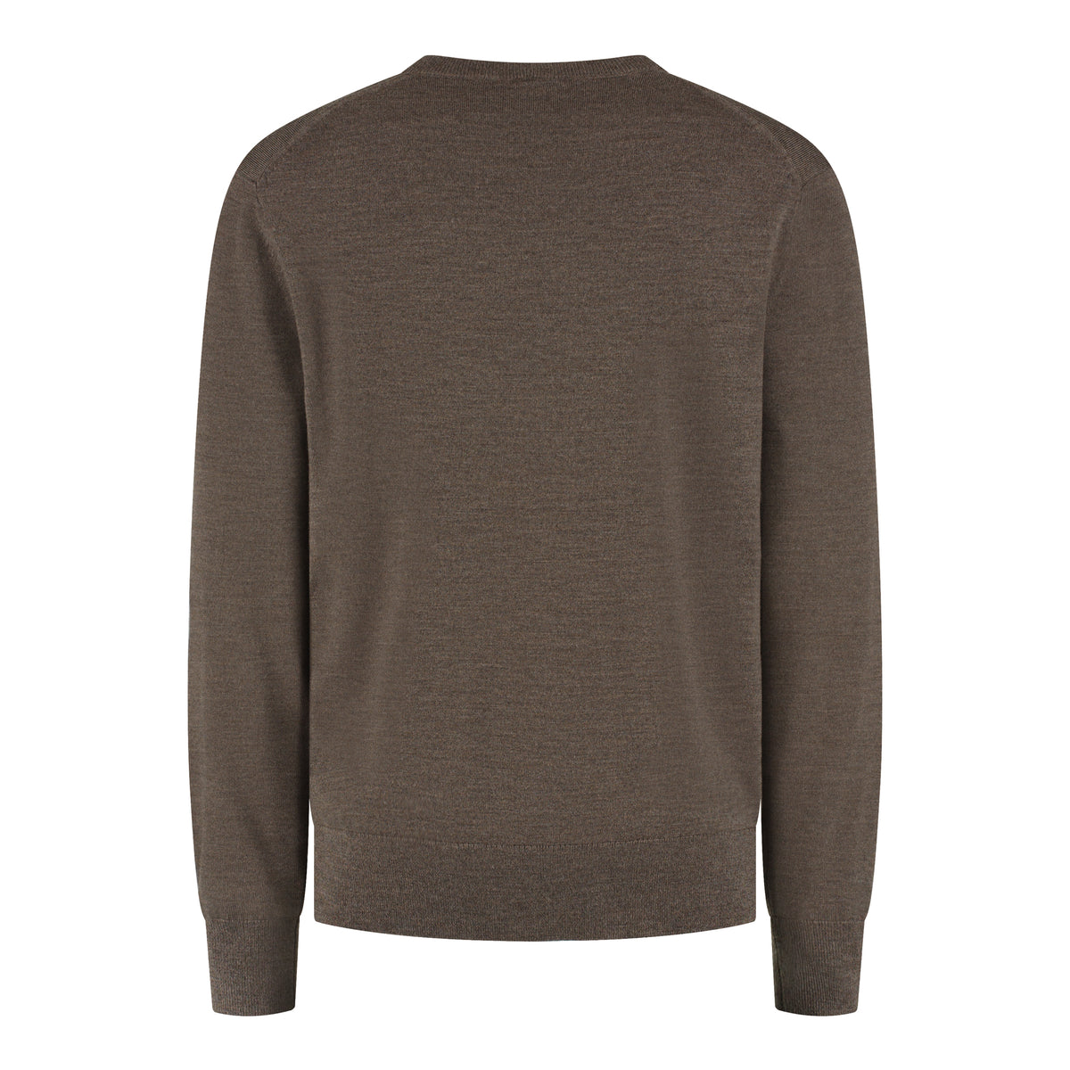 Extrafine Merino Crewneck Pullover - Taupe Melange