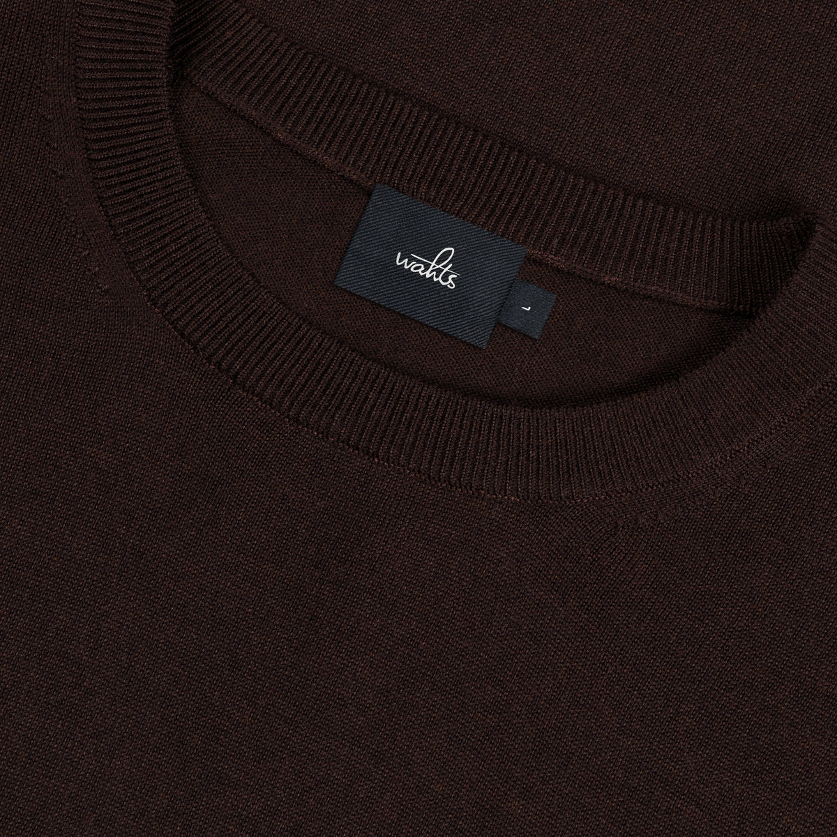 Extrafine Merino Crewneck Pullover - Burgundy Melange