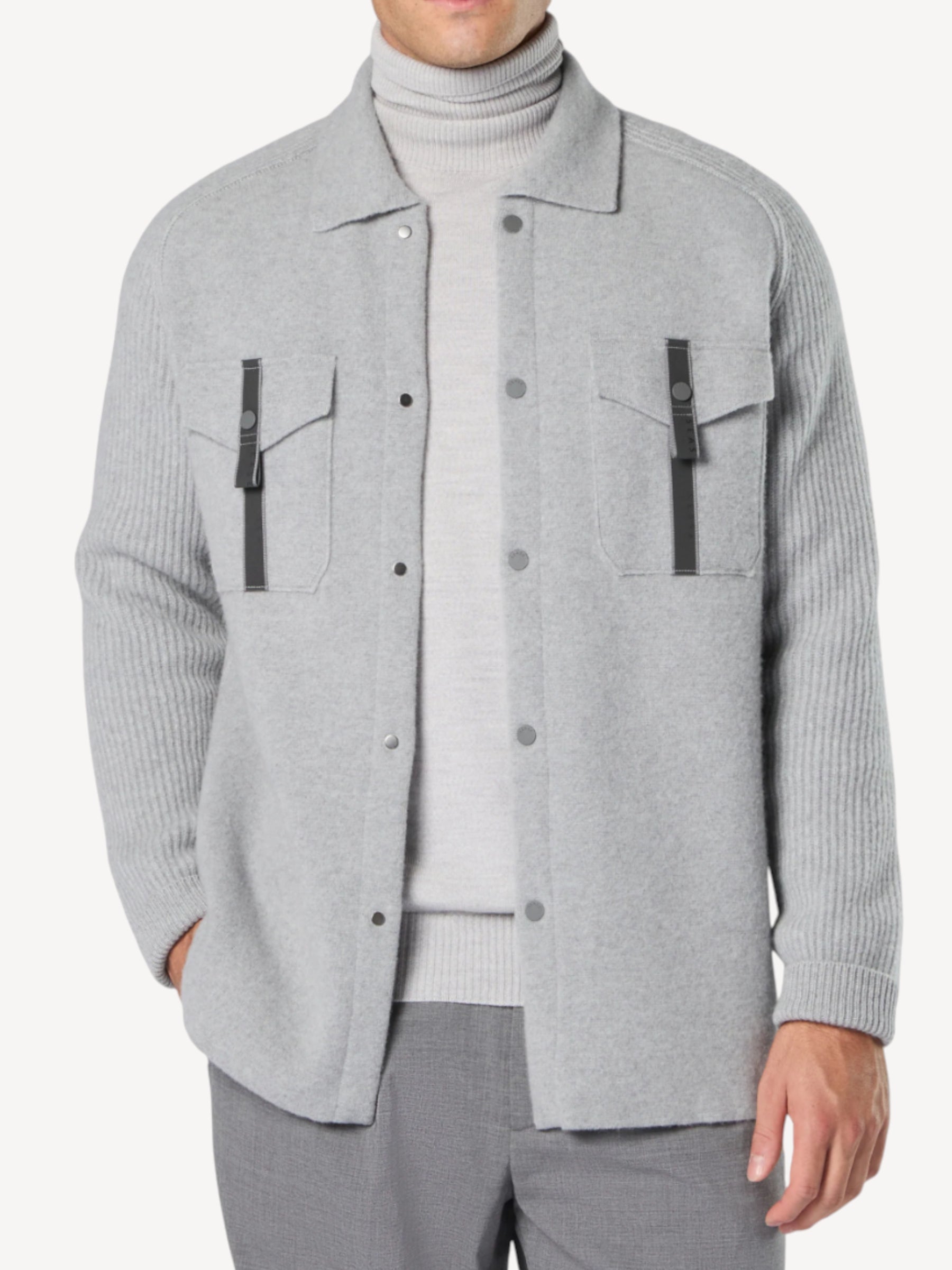 Felted Overshirt - Grijs