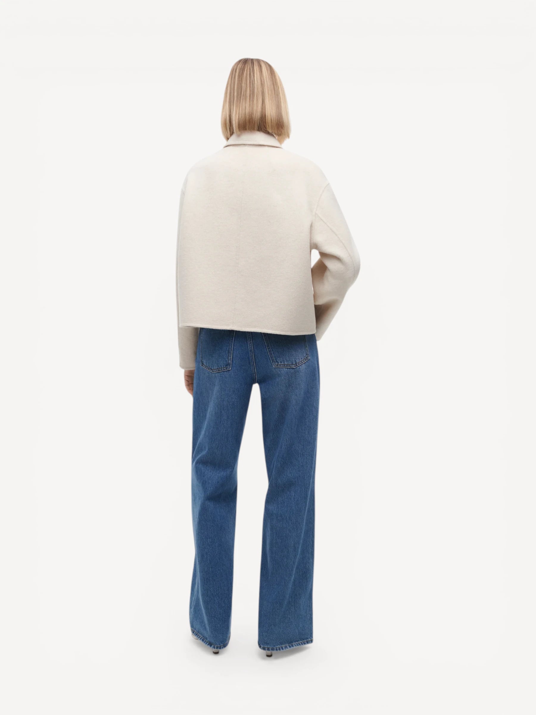 Nicolina Wool Blend Jacket - Sand