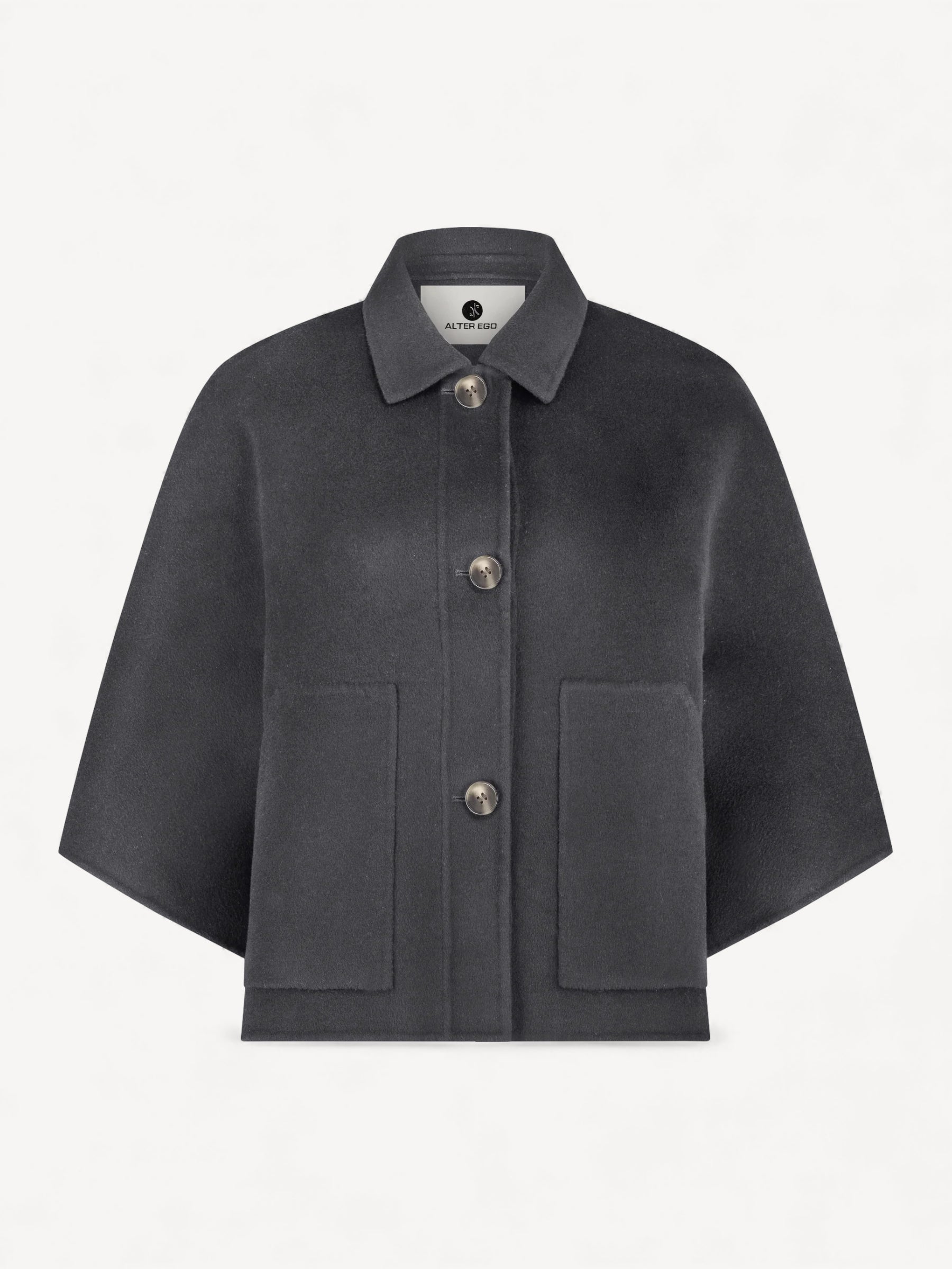 Lena Wool Jacket - Dark Grey Melange