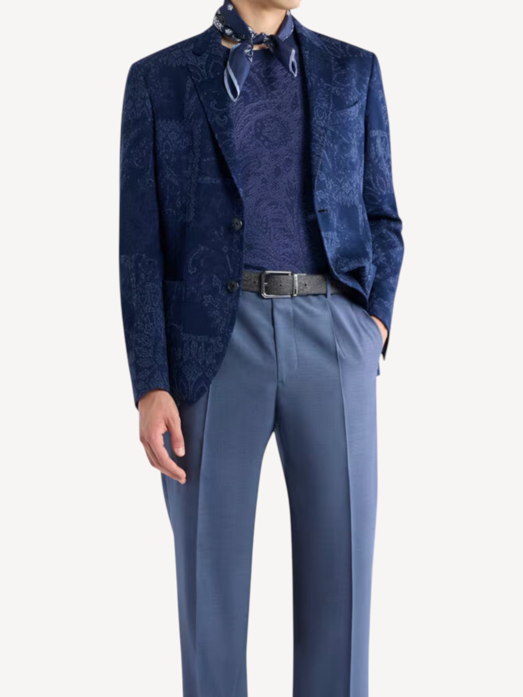 Single Breasted Jacket - Blue