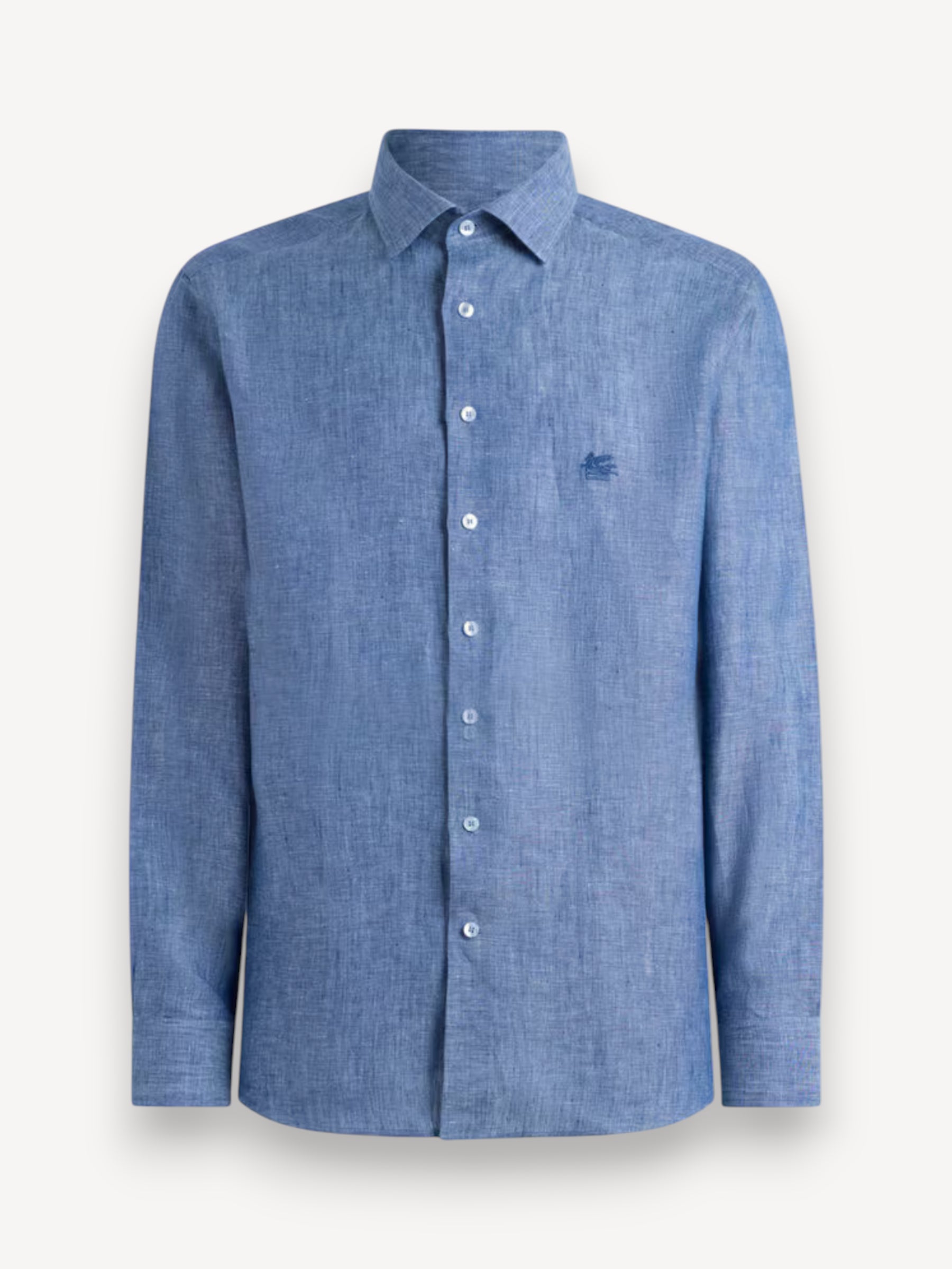 Linnen Shirt - Jeans Blauw