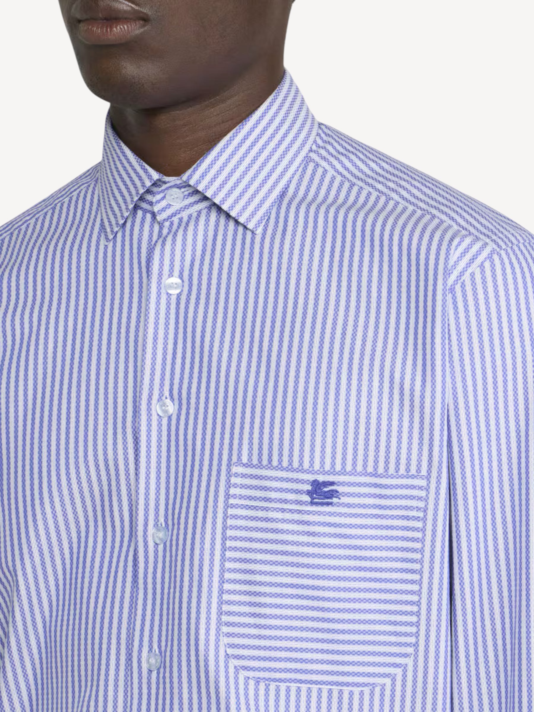 Striped Shirt - Light Blue