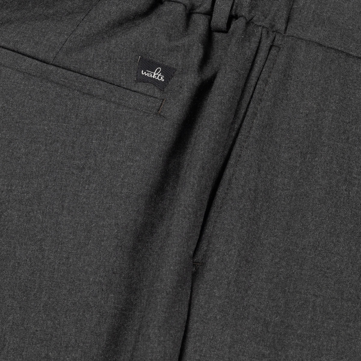 Wahts Soft Wool Travel Trousers - Anthracite Melange
