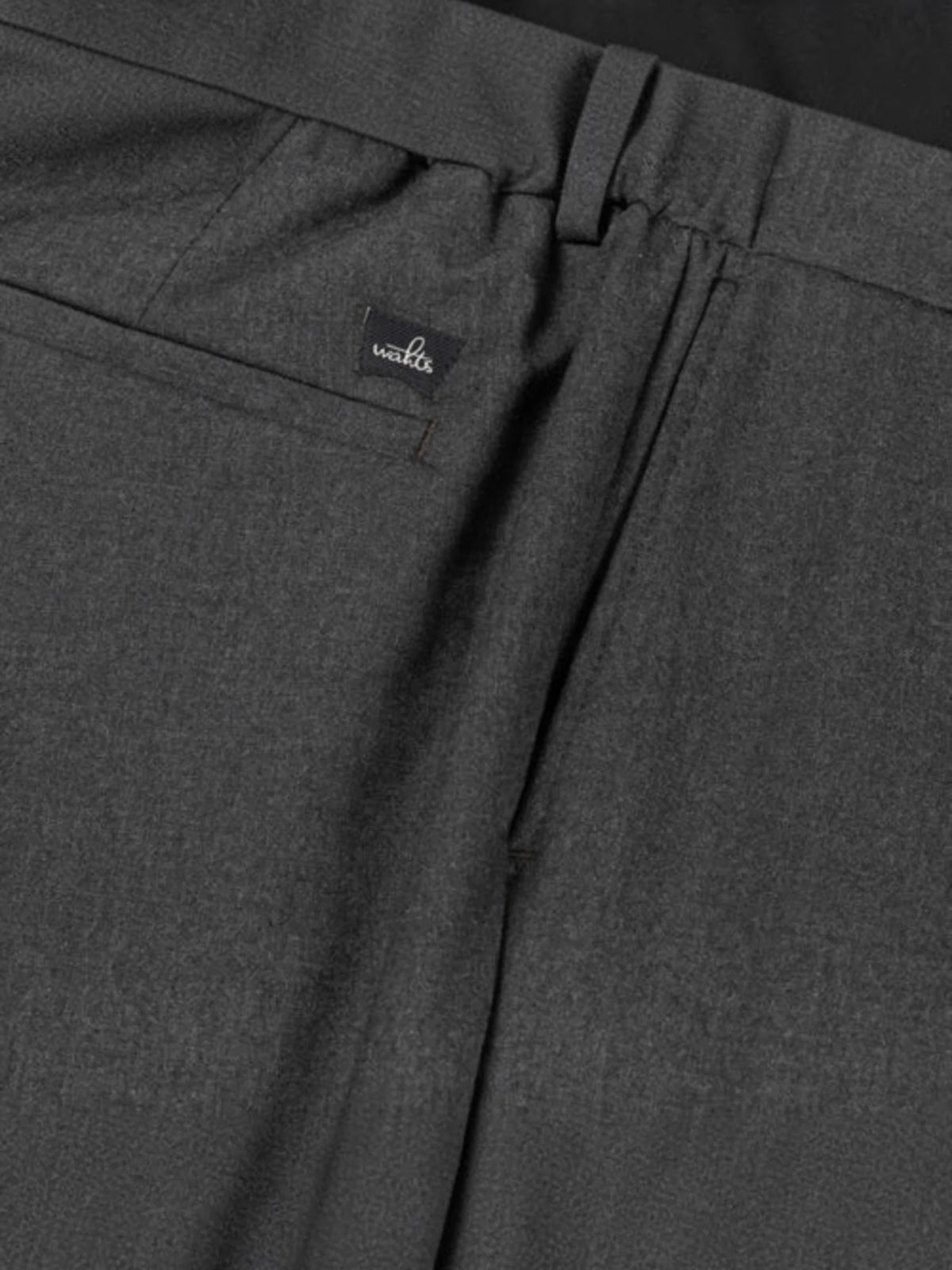 Wahts Soft Wool Travel Trousers - Anthracite Melange