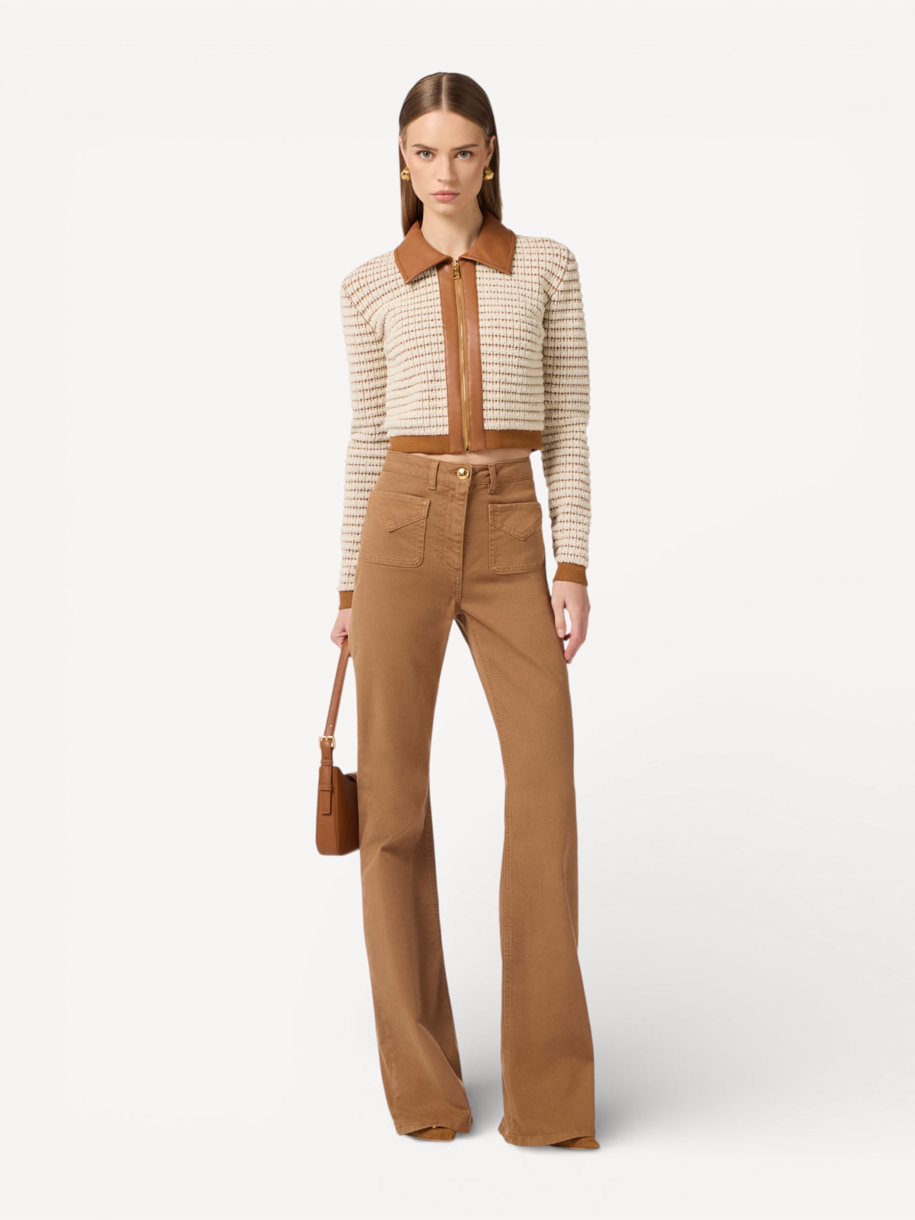 Bell-Bottom Jeans - Bruin