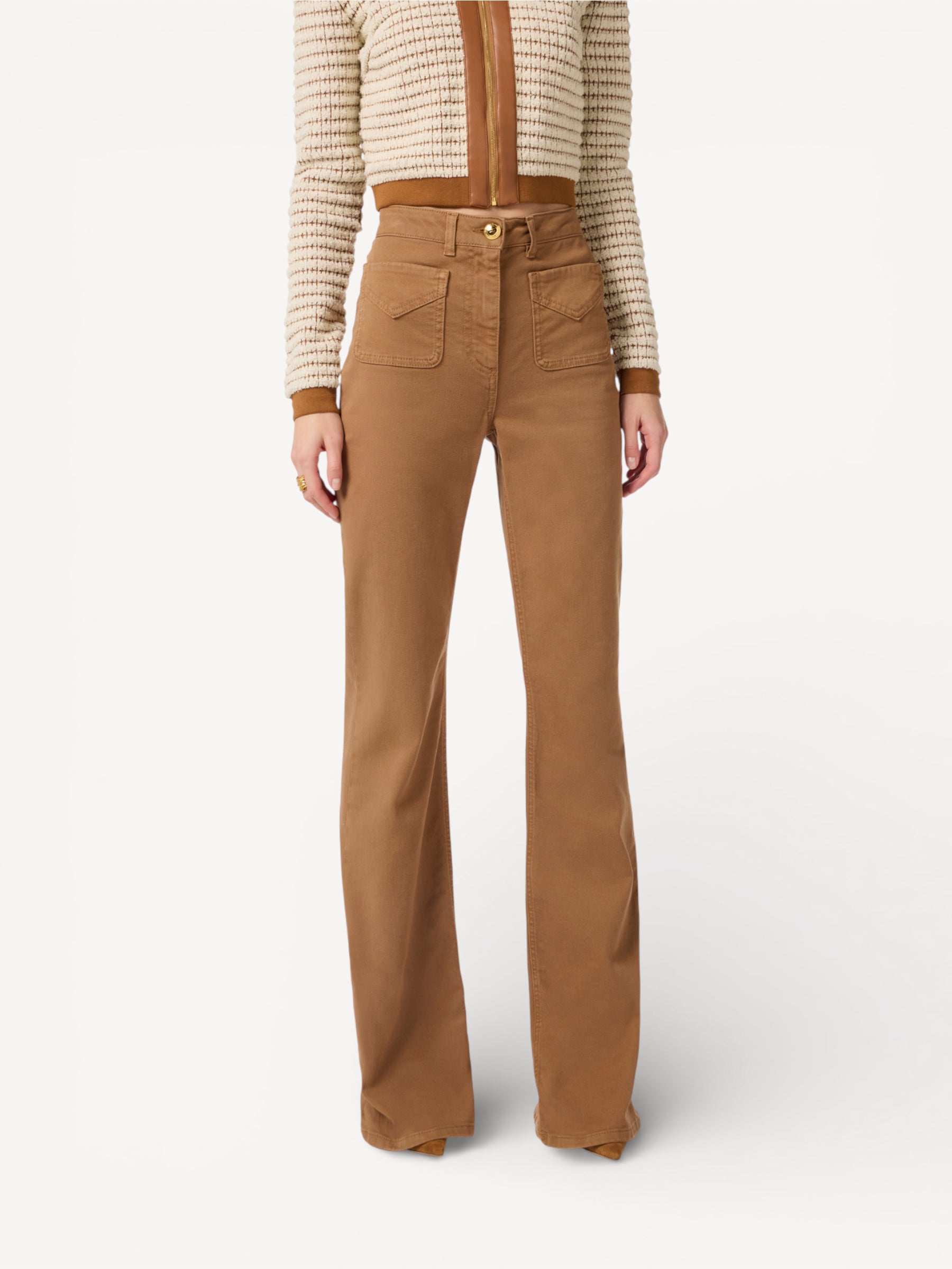 Bell-Bottom Jeans - Bruin