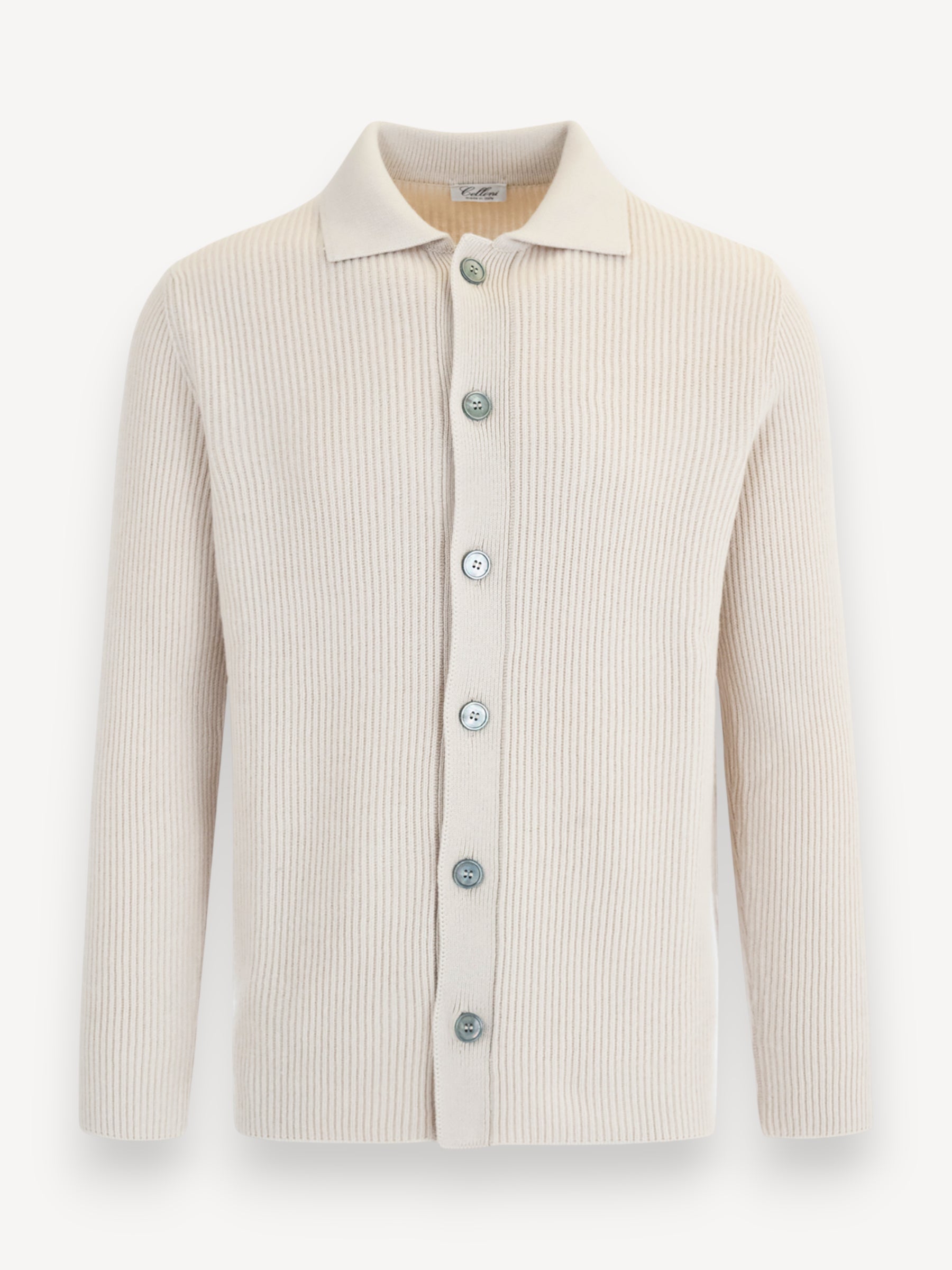 Rib Cardigan - Ecru