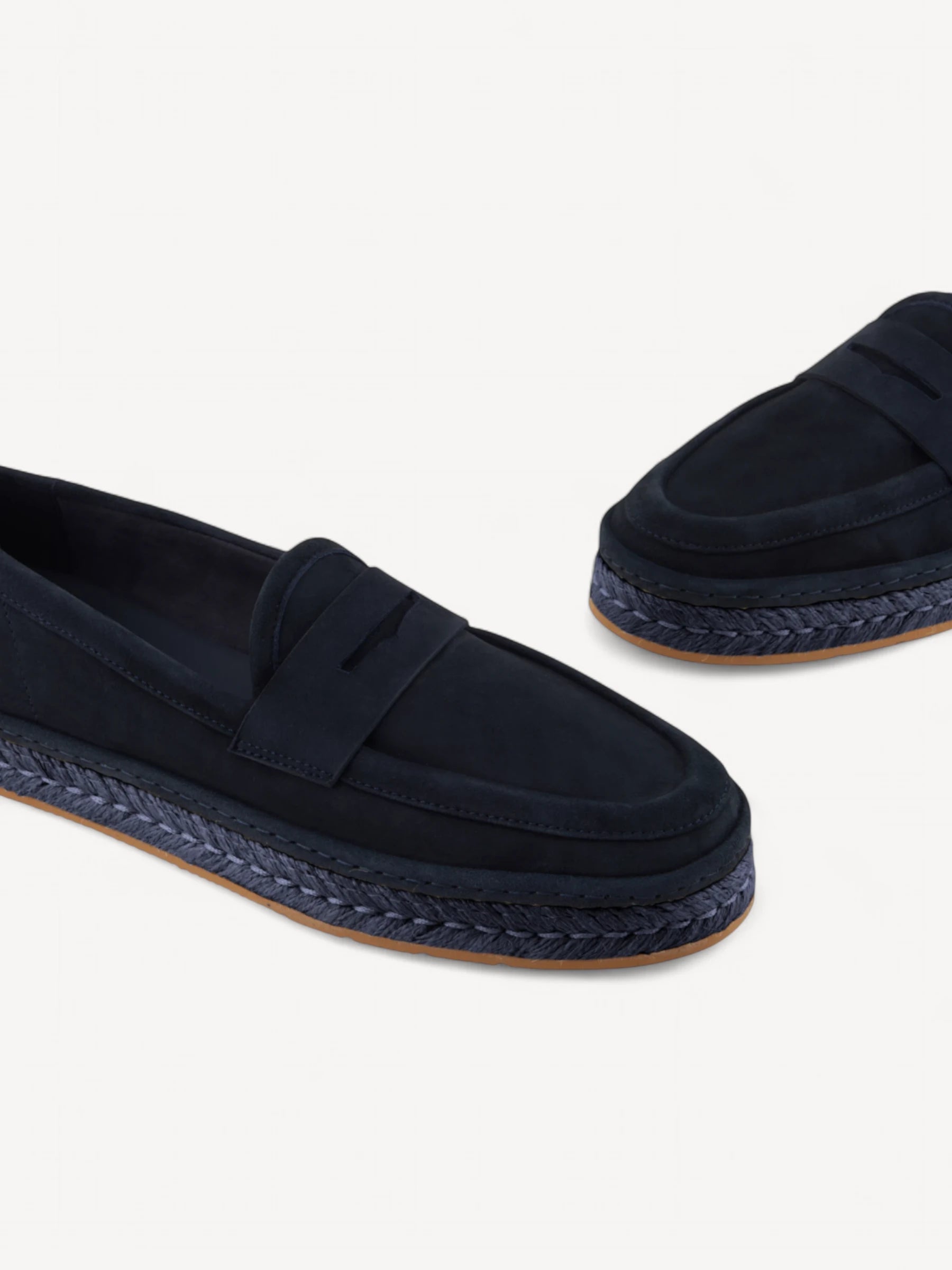 Goat Leather Loafer - Donkerblauw