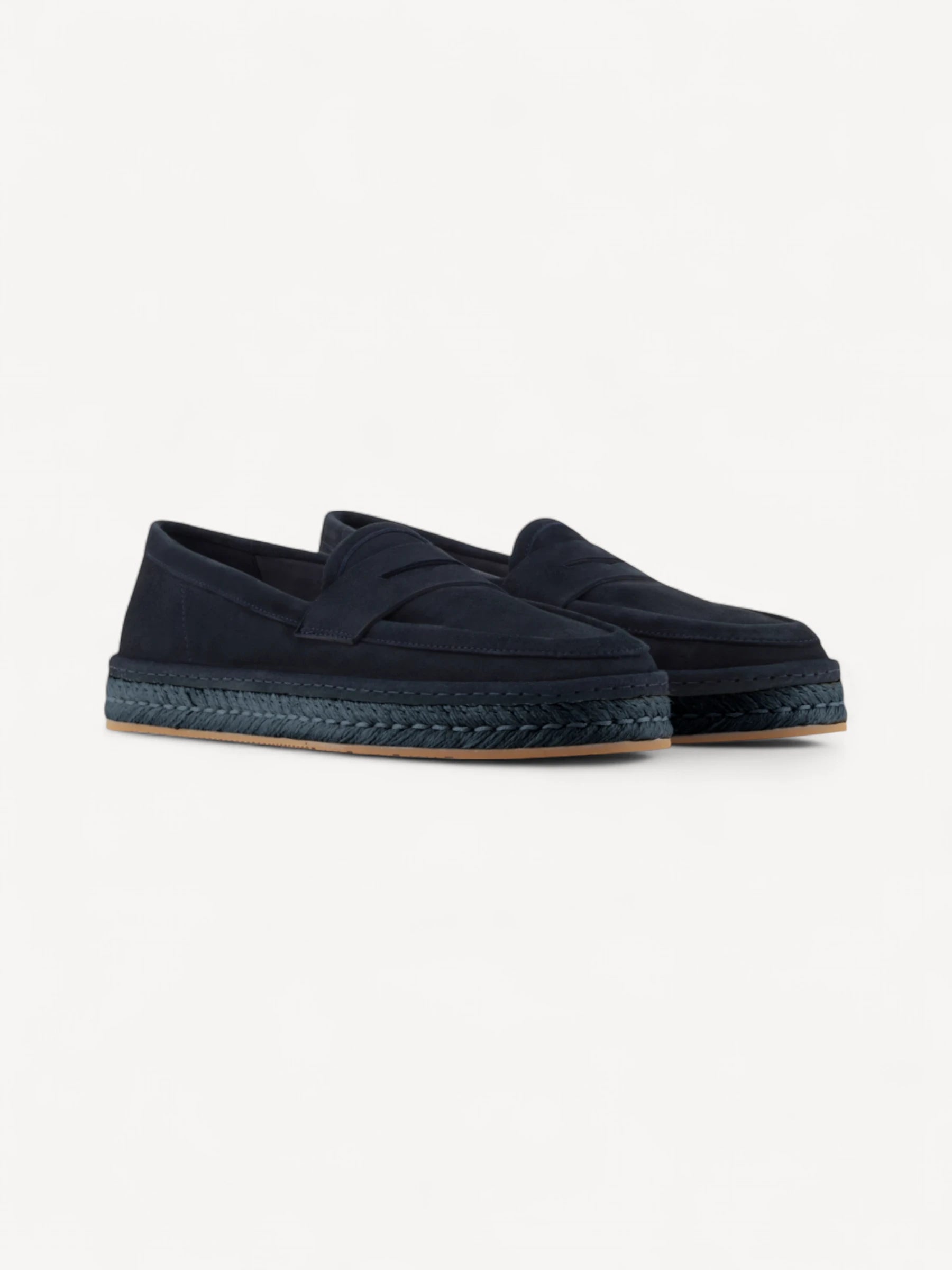 Goat Leather Loafer - Donkerblauw