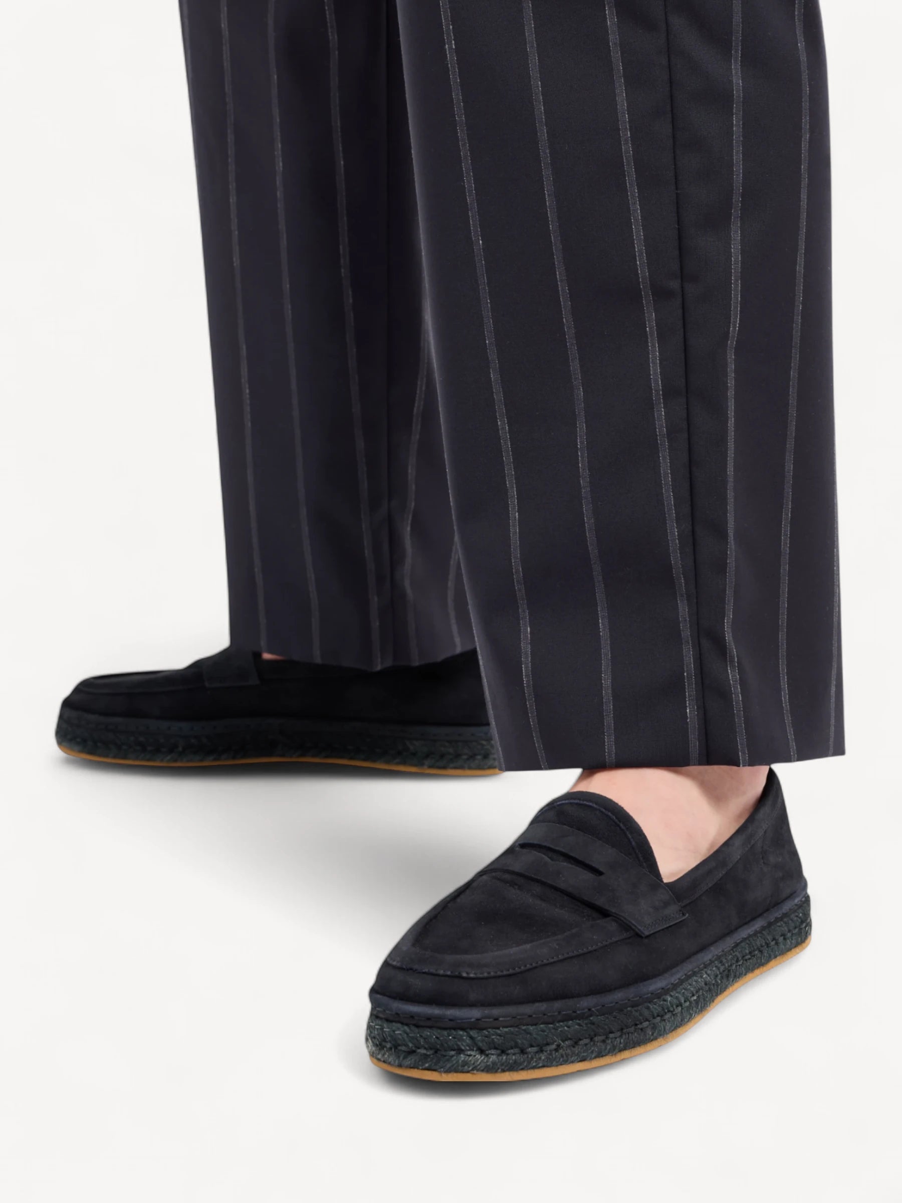 Goat Leather Loafer - Donkerblauw