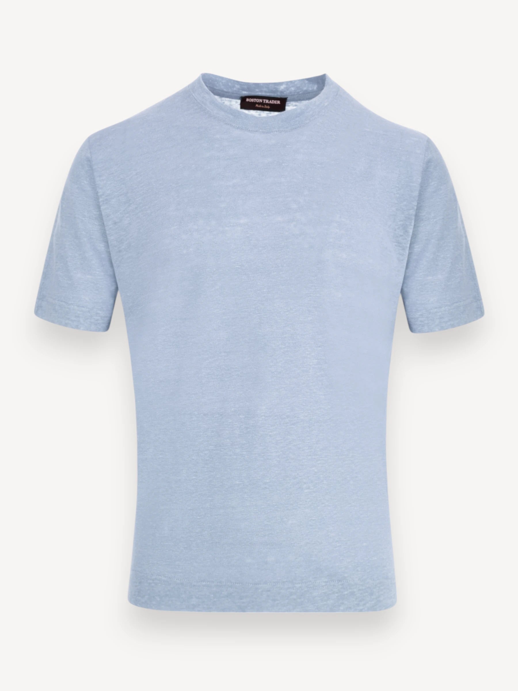 Linnen T-Shirt - Lichtblauw