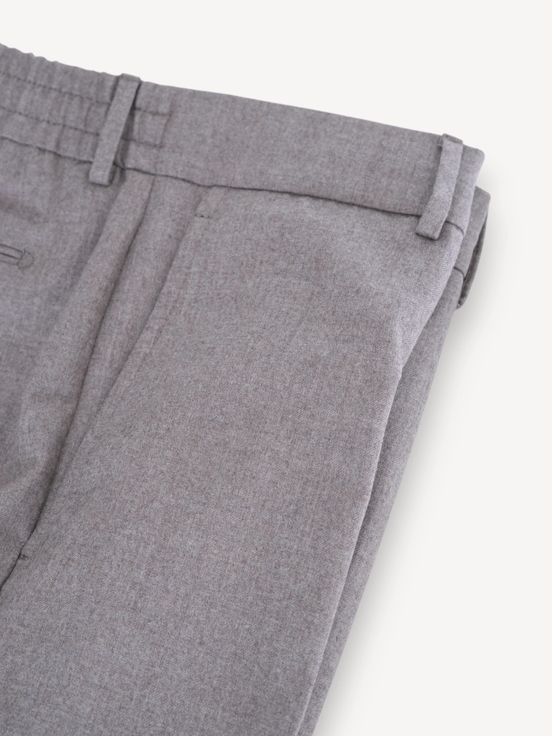 Spiaggia Flannel Pantalon - Lichtgrijs