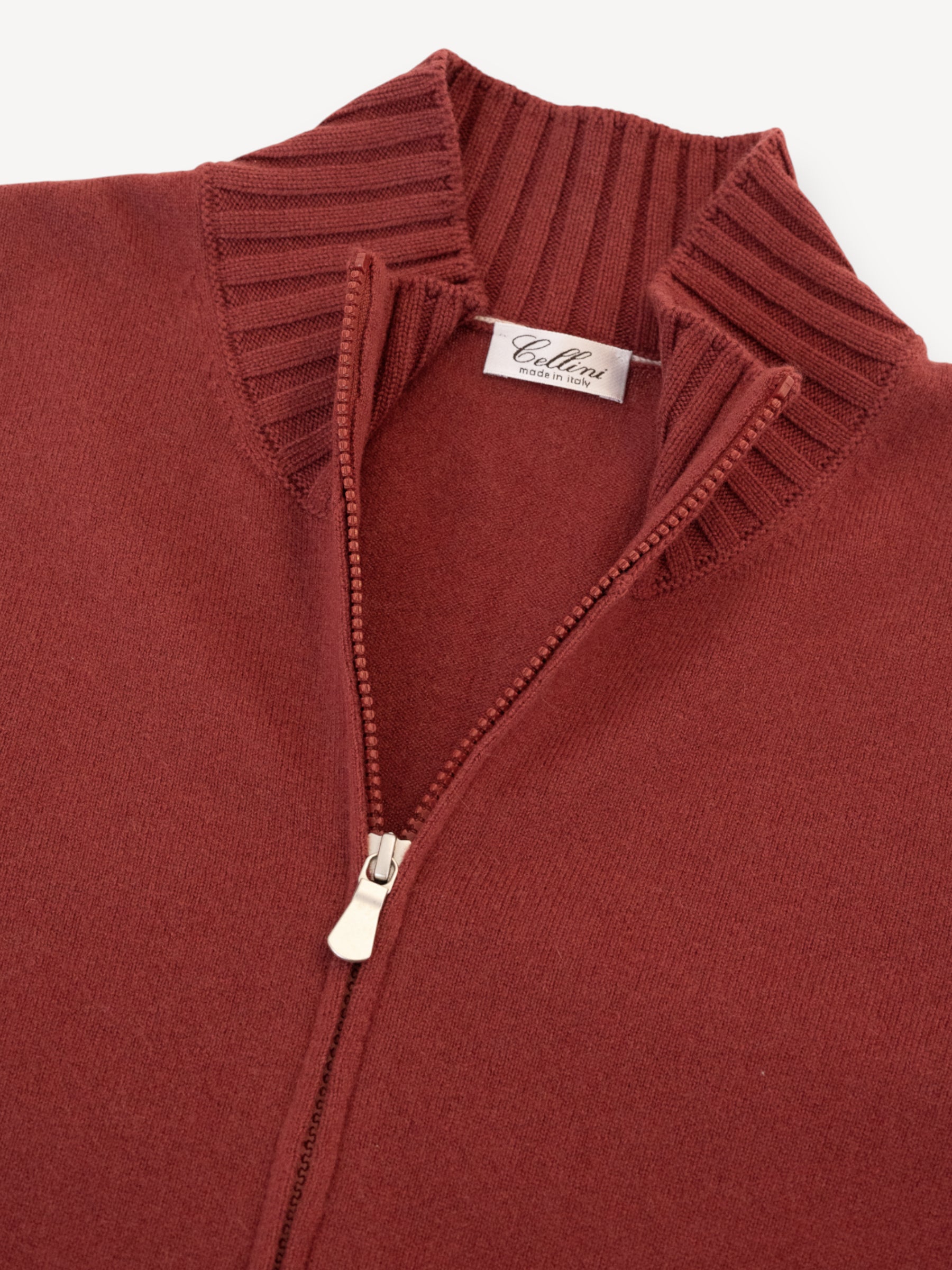 Cardigan Zip - Rood