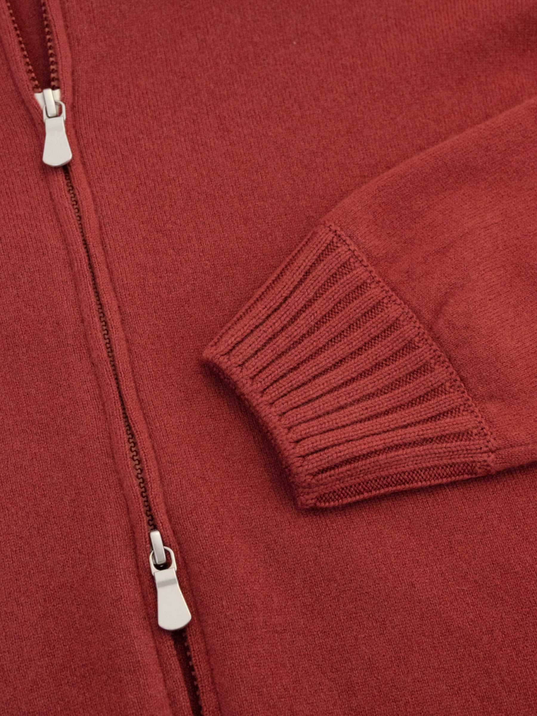 Cardigan Zip - Rood