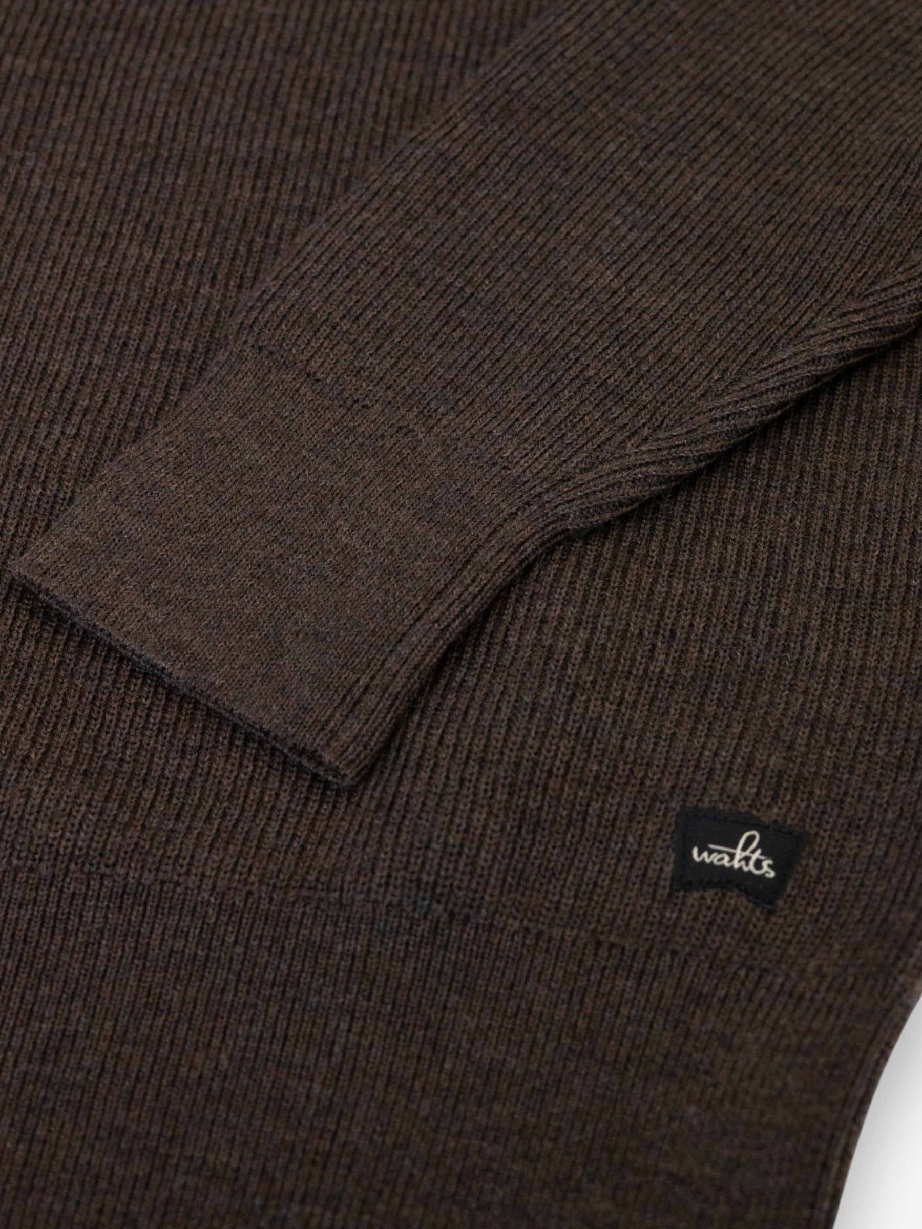Hodge Half Zip Pullover - Donkerbruin