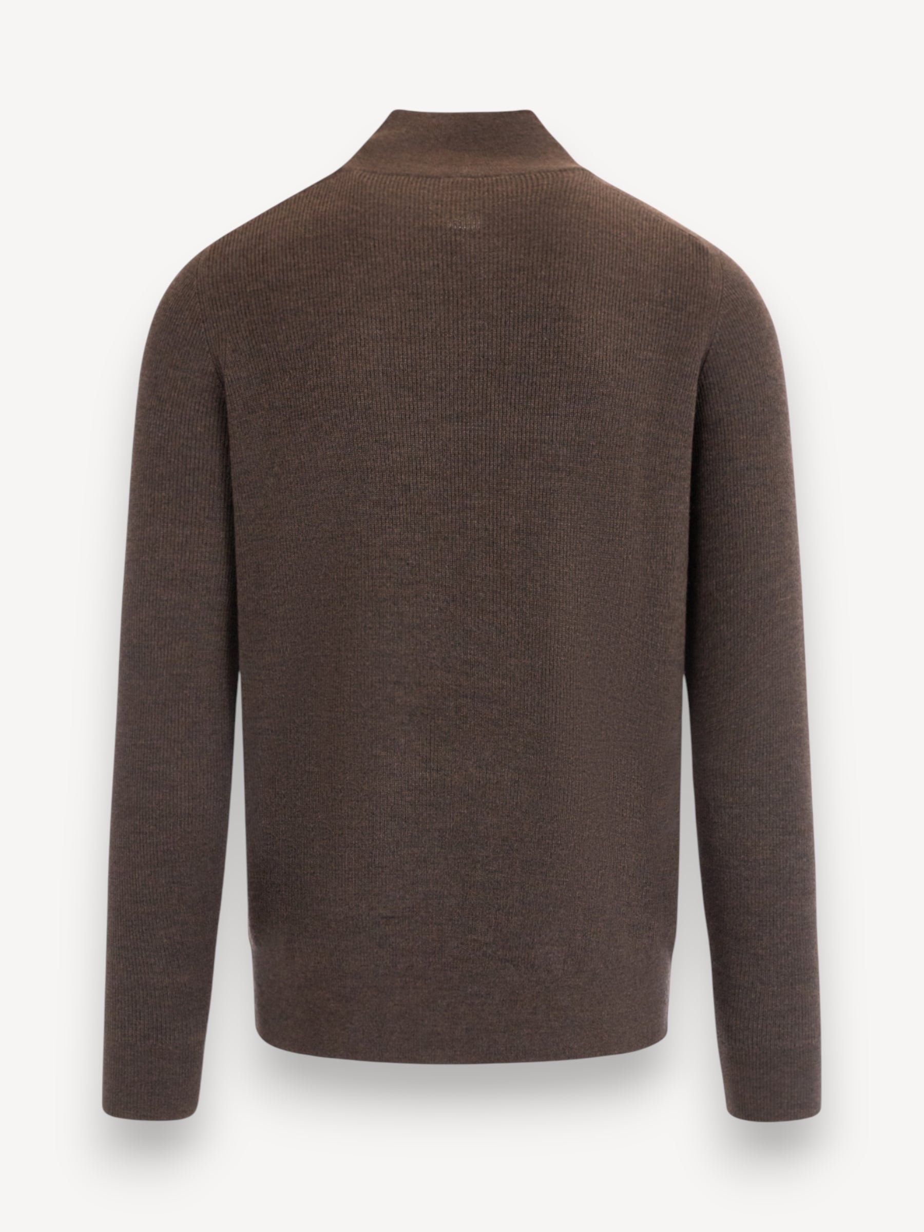 Hodge Half Zip Pullover - Donkerbruin