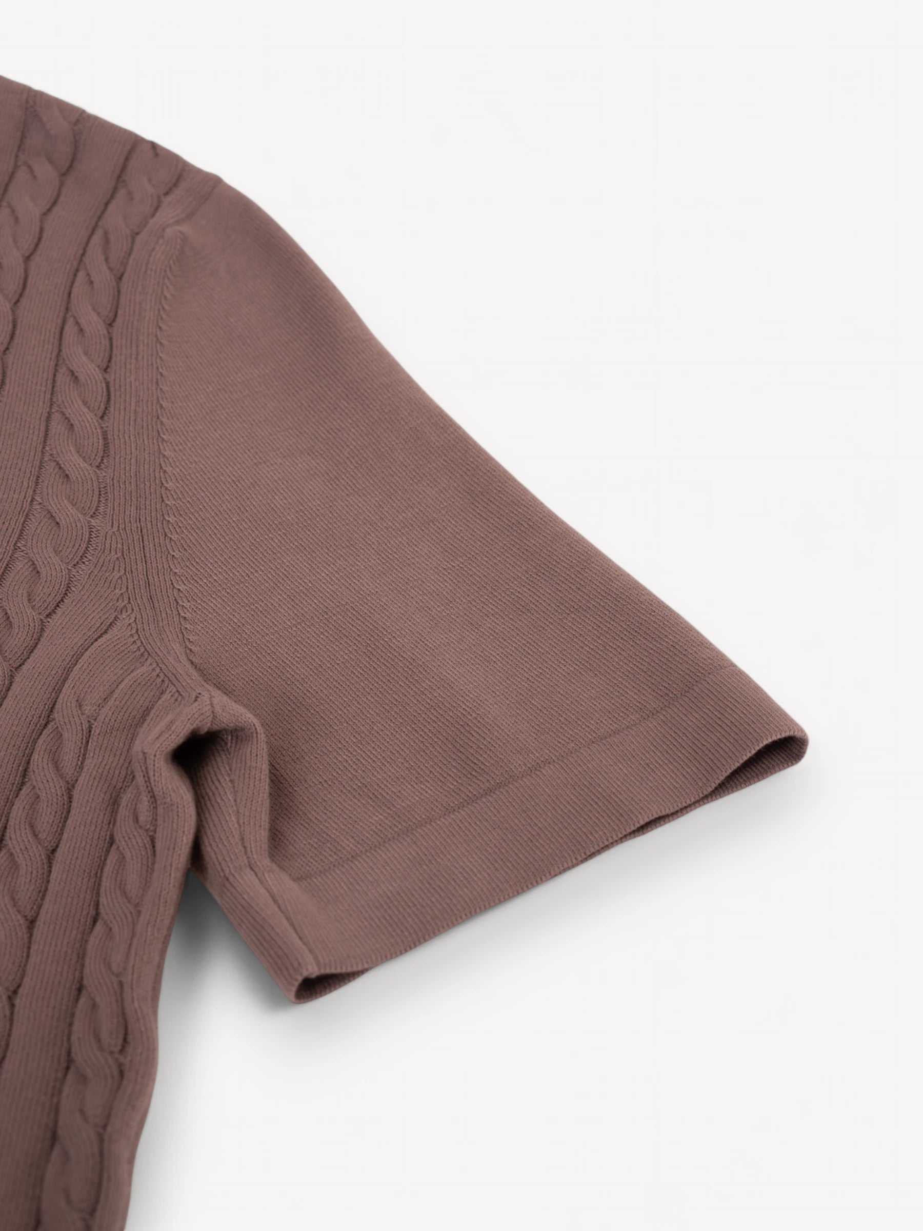 Shirt Korte Mouw - Bruin