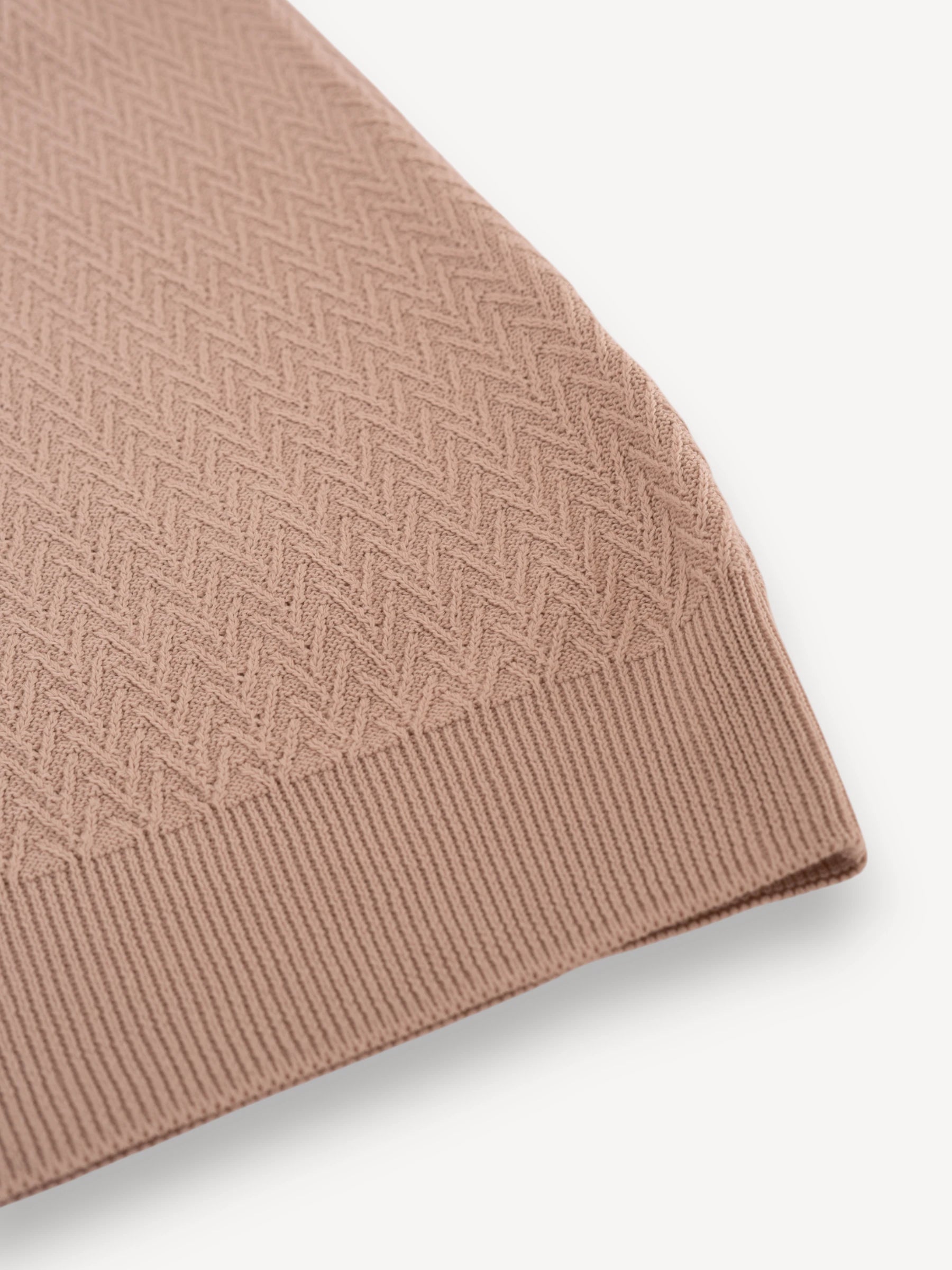 Visgraat T-Shirt - Beige
