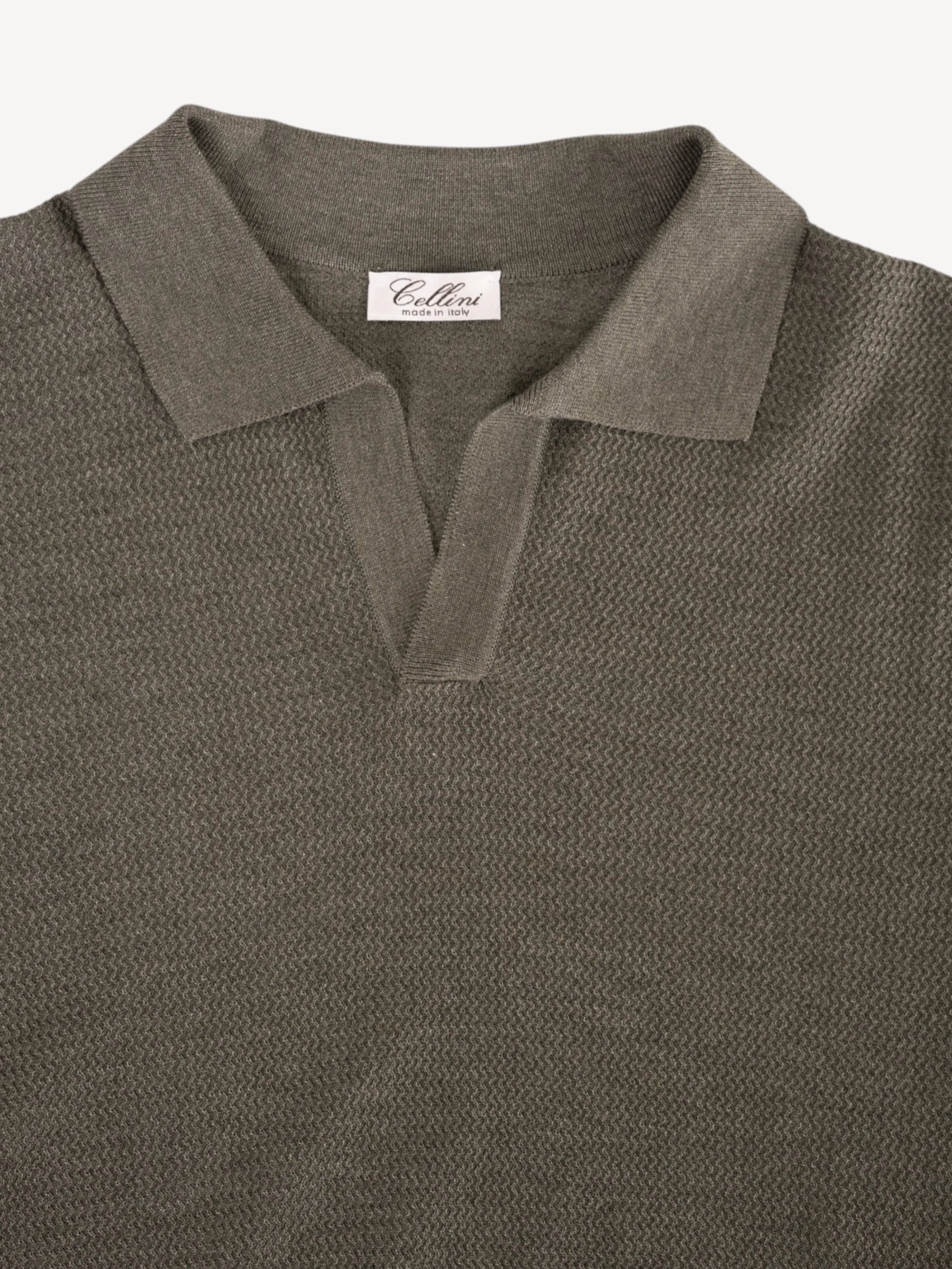 Polo Buttonless - Olijfgroen