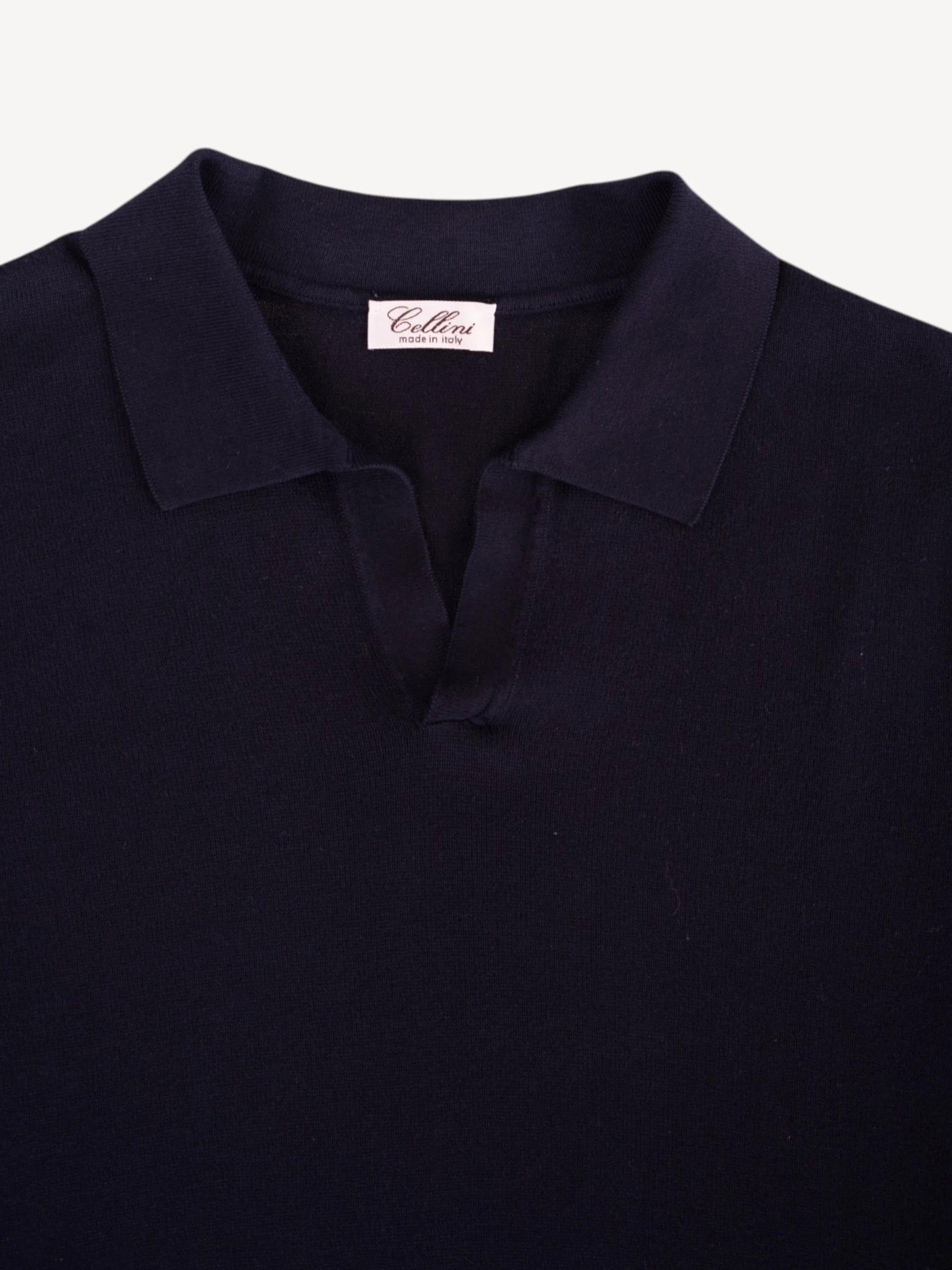 Polo Buttonless - Donkerblauw