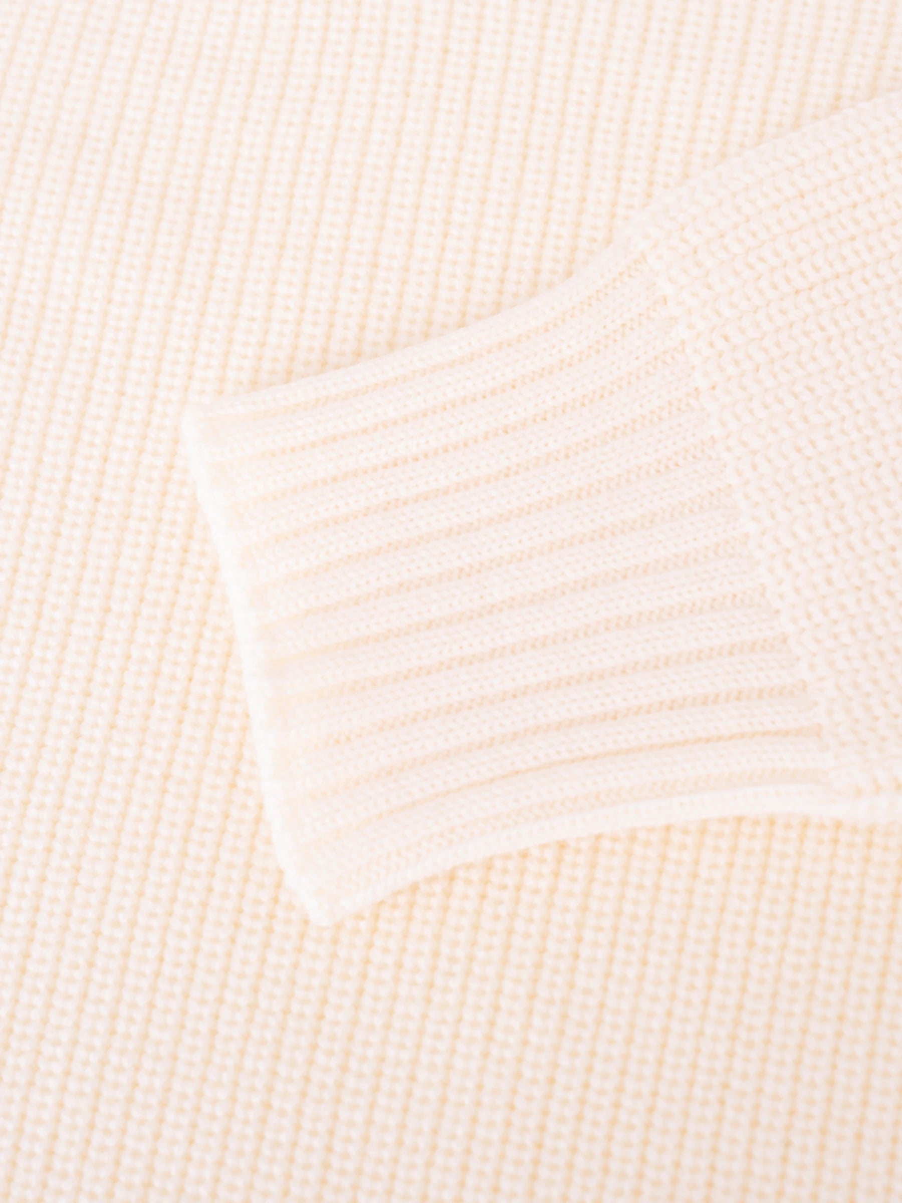 Rain Wool Half-Zip - Ecru