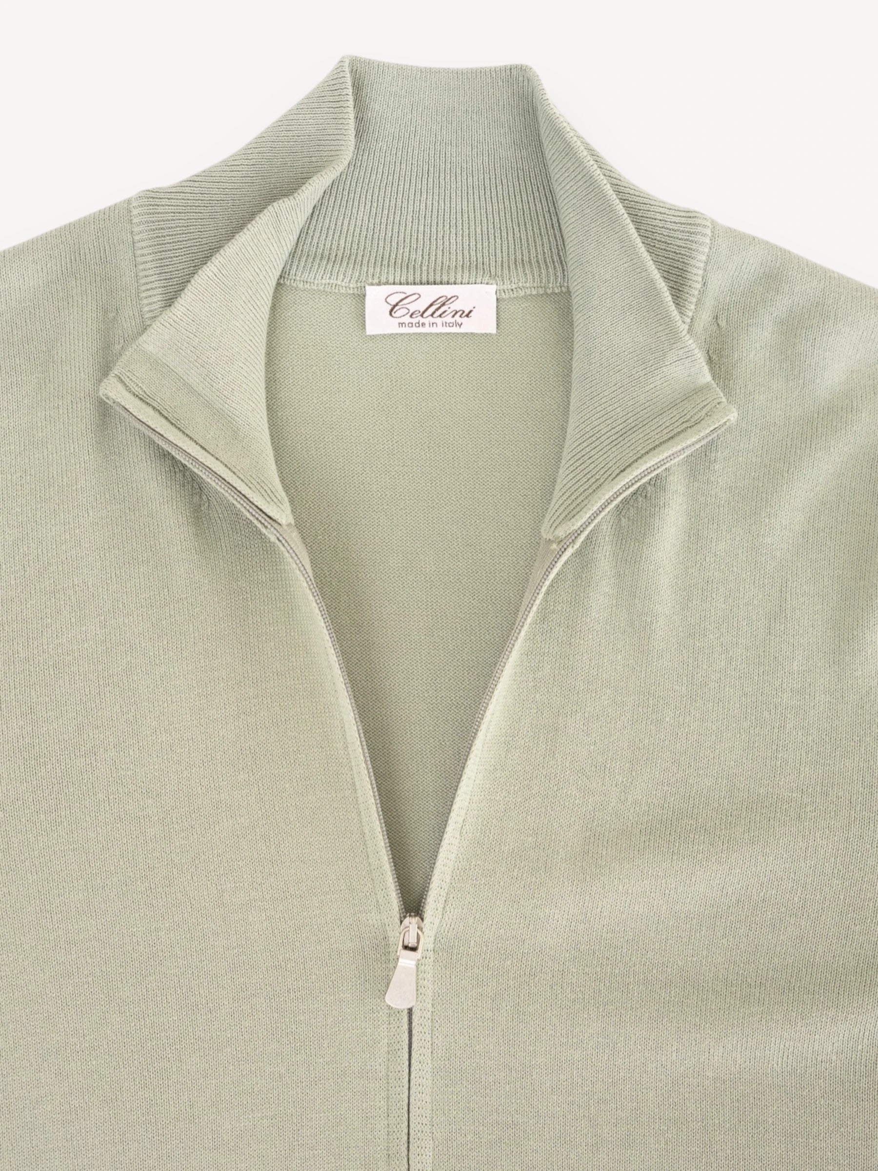 Zip Cardigan - Pistache