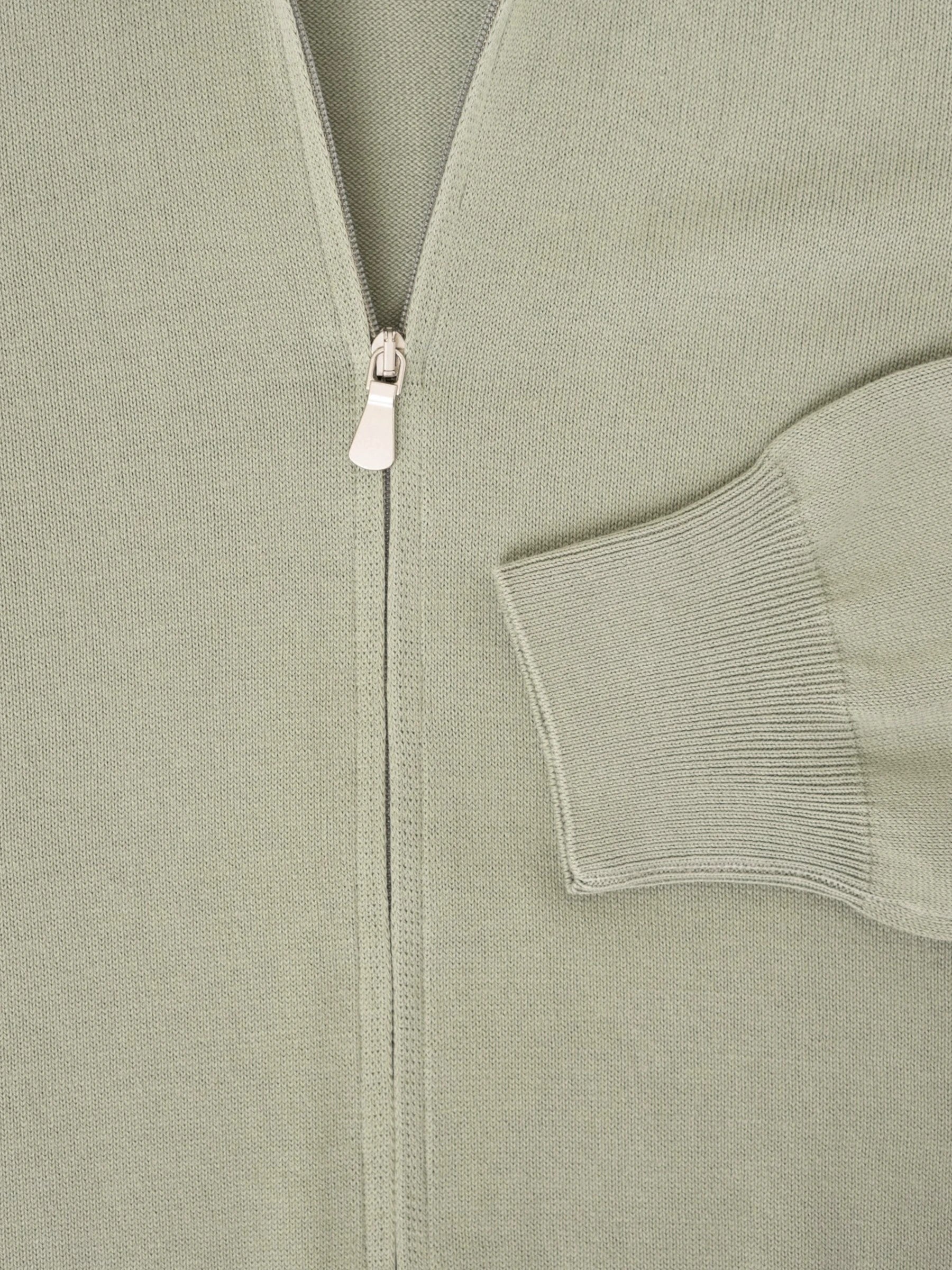 Zip Cardigan - Pistache