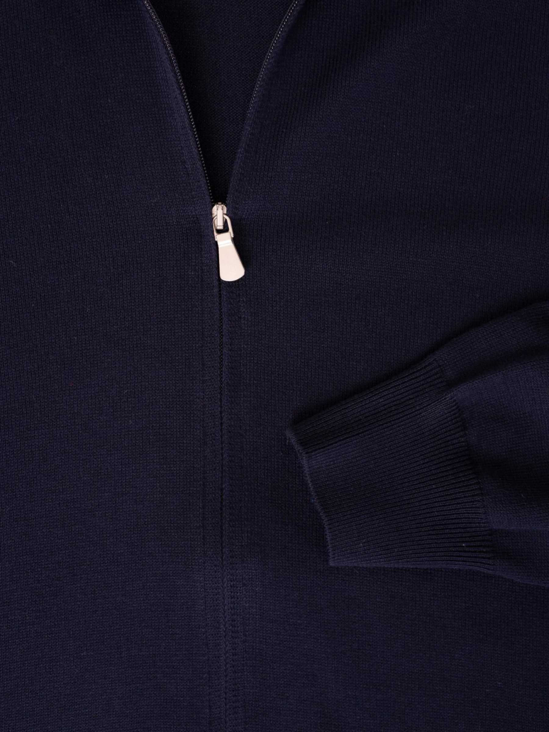 Zip Cardigan - Donkerblauw