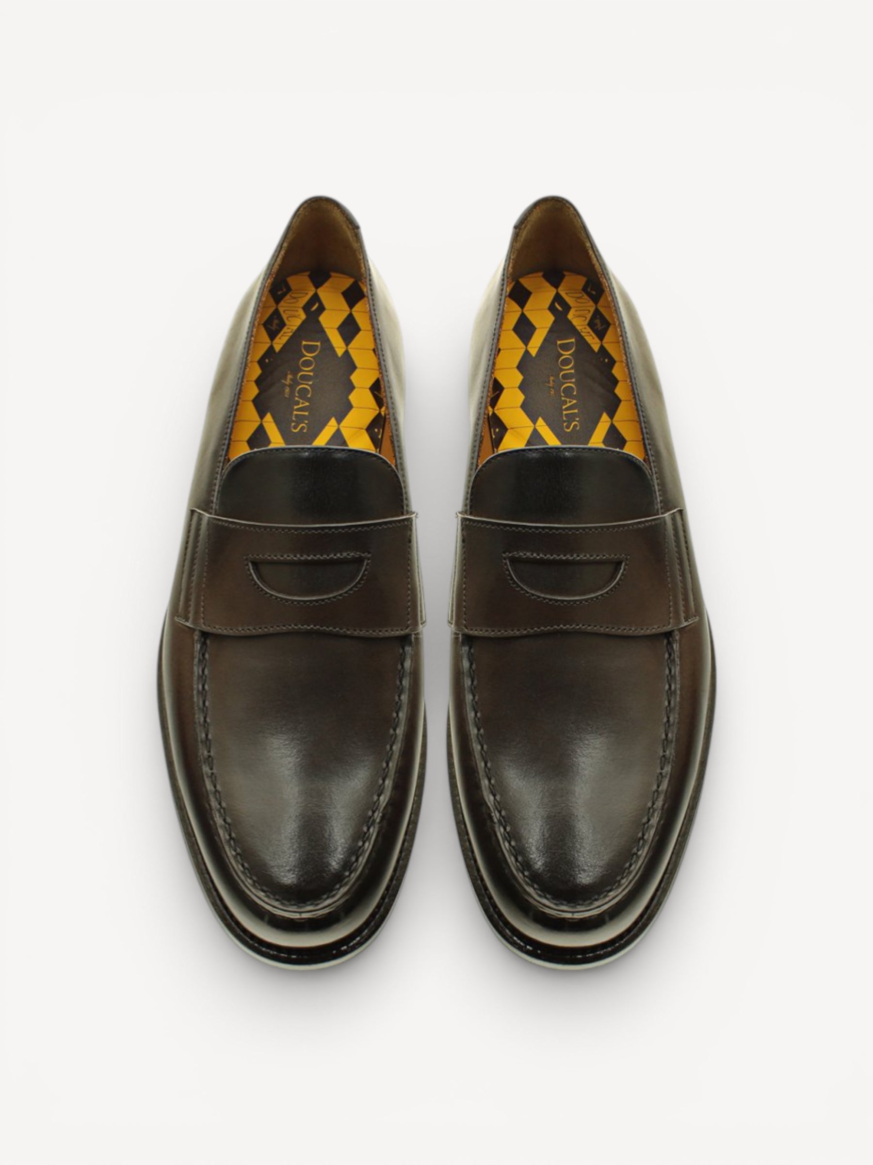 Leather ‘Mario 50’ Loafer - Donkerbruin