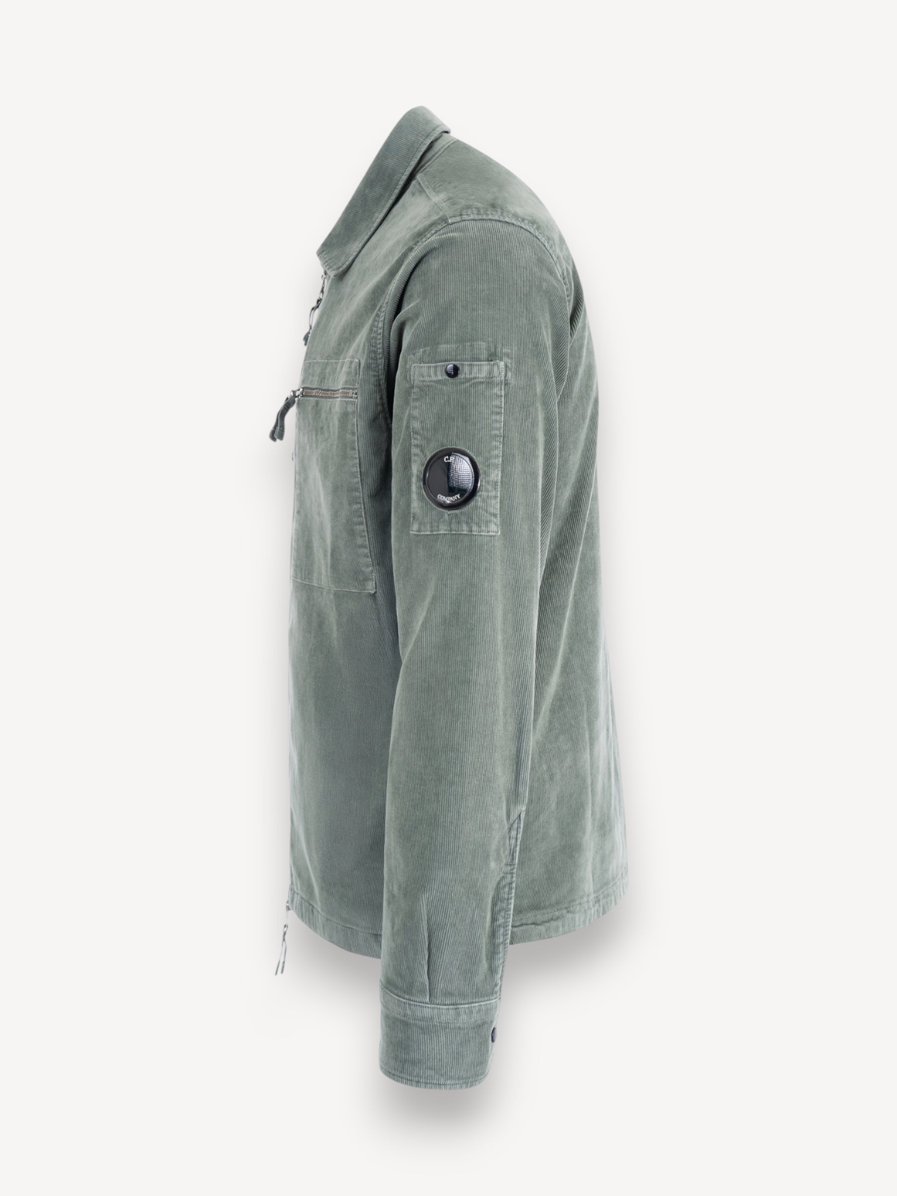 Corduroy Lens Overshirt - Gunmetal