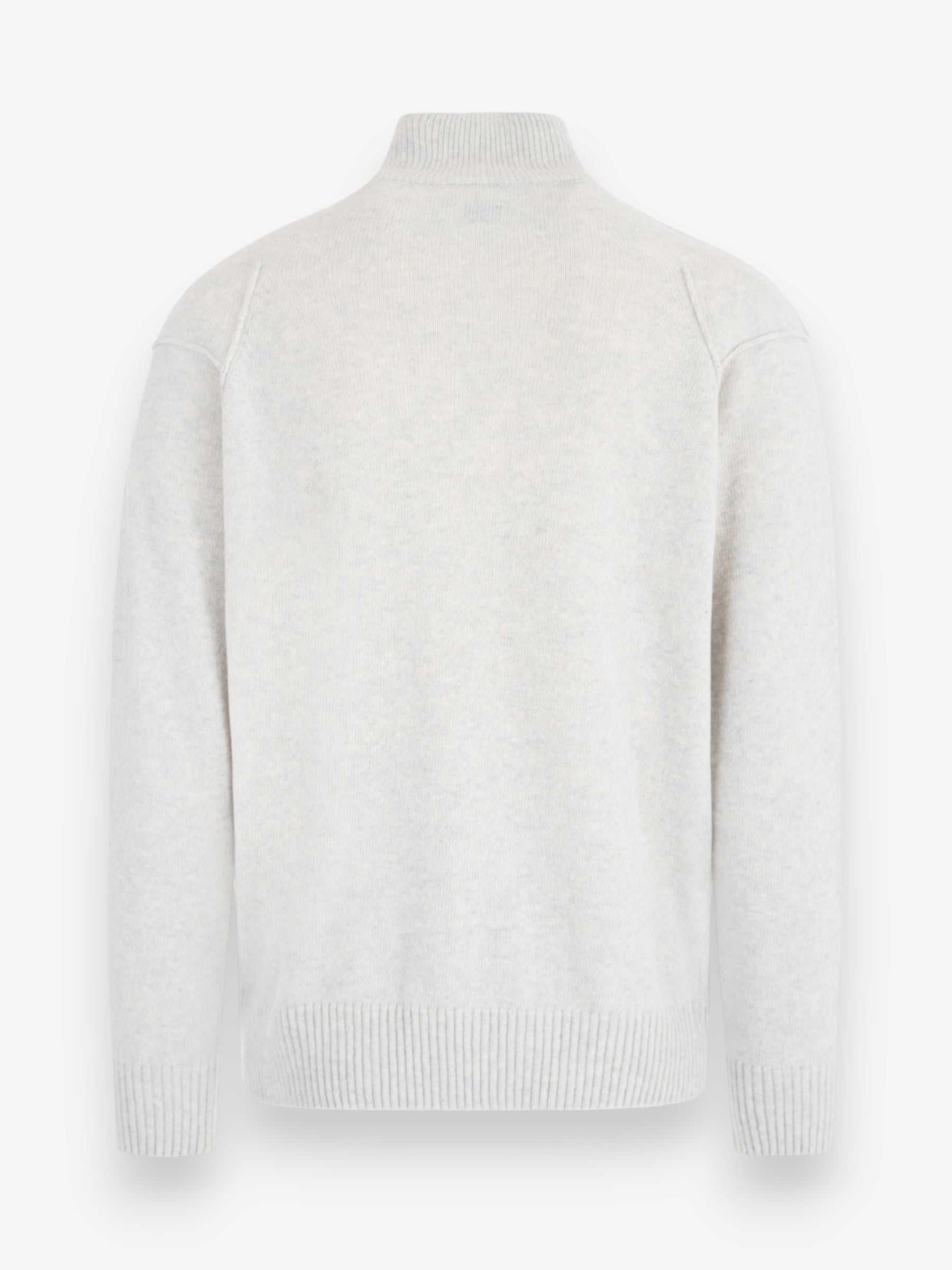 Lamsbwool Half-Zip Sweater - Grijs